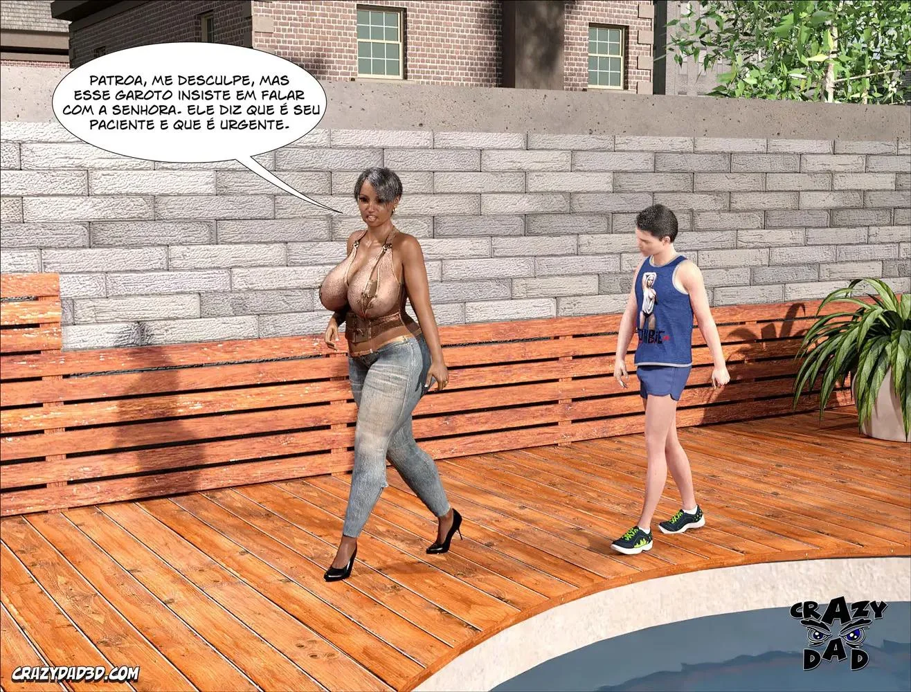 Doutora Brandie e a Pica Dura do Harold: Suruba Selvagem em Hentai HQ Brasileiro