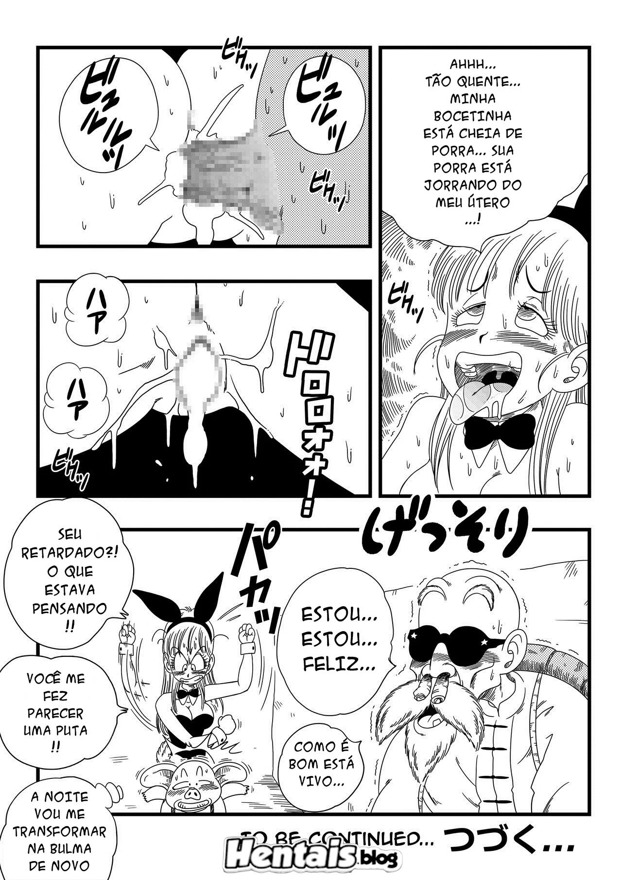 Dragon Ball Hentai: Bulma Coelhinha Libera Peitos em Troca da Dragon Ball - Em HQ Brasileiro