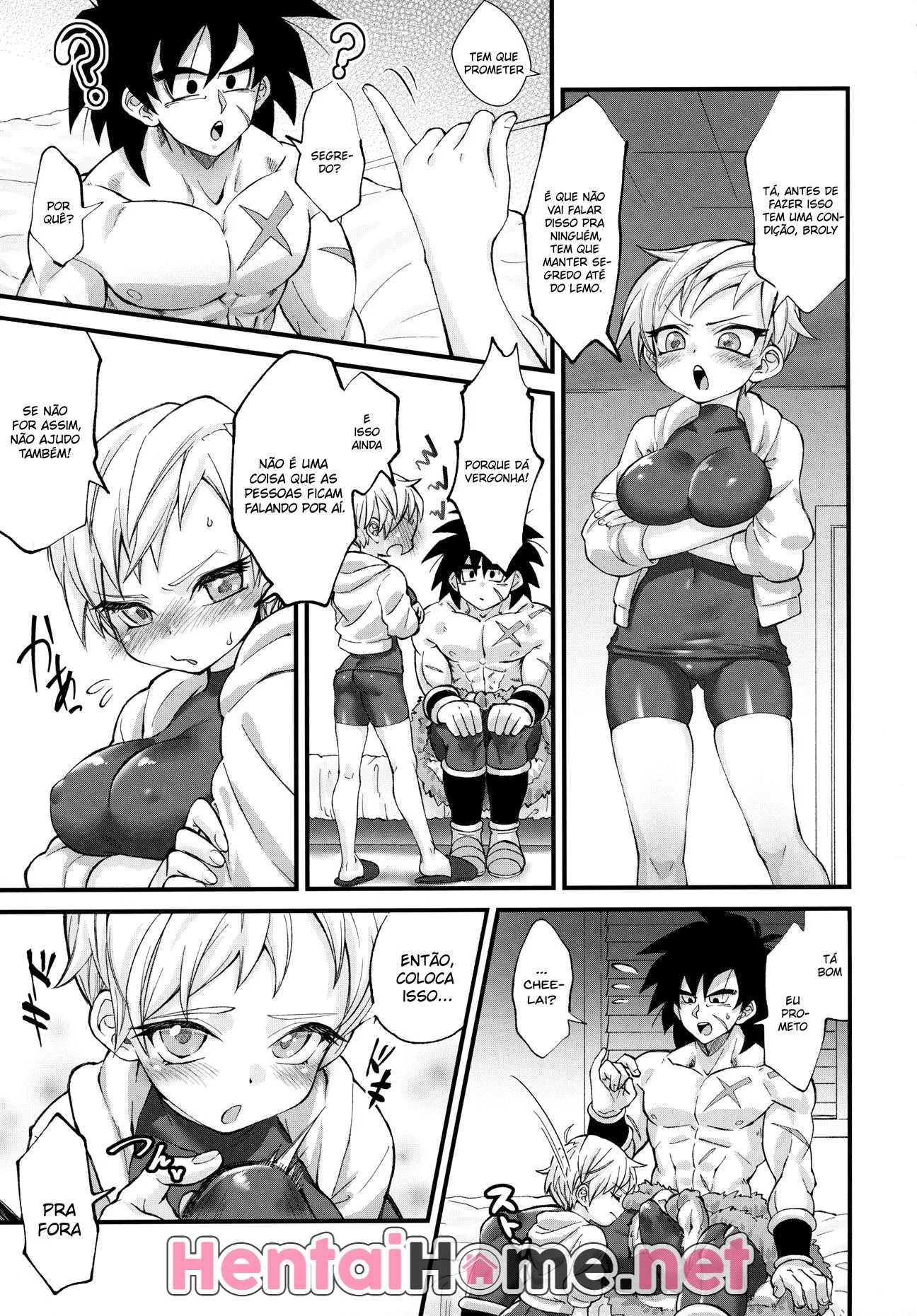 Dragon Ball Hentai: Cheelai Dando o Cu Para Broly Em HQ Brasileiro