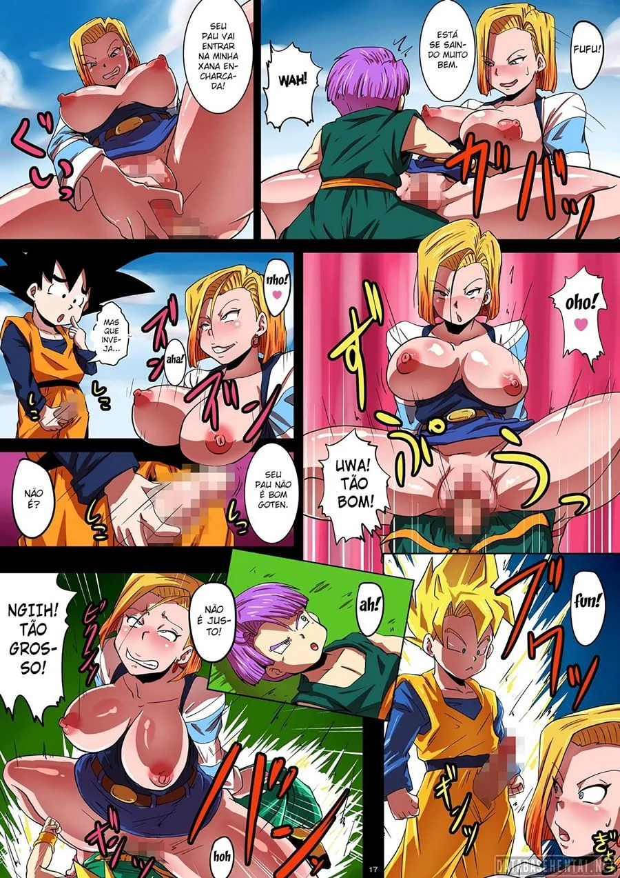Dragon Ball Hentai: Suruba com Androide 18 em HQ Brasileiro Dragon Ball Hentai: Suruba com Androide 18 em HQ Brasileiro