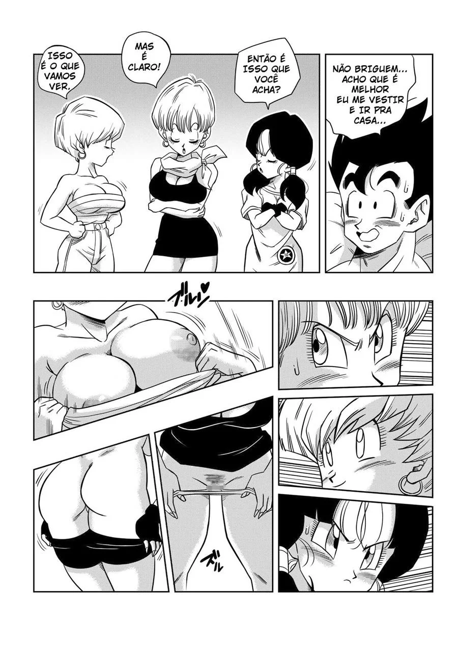 Dragon Ball Hentai: Triângulo Amoroso Vol.04 - Piranha Erasa Seduz Gohan em Hentai HQ Brasileiro