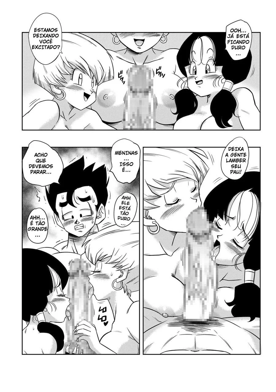 Dragon Ball Hentai: Triângulo Amoroso Vol.04 - Piranha Erasa Seduz Gohan em Hentai HQ Brasileiro