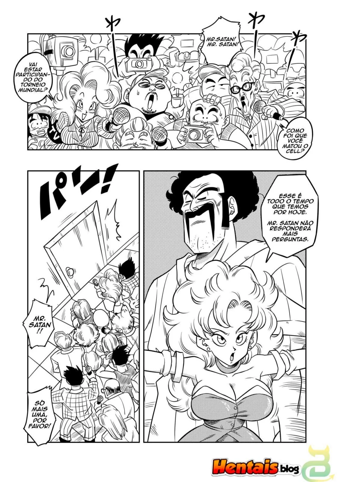 Dragon Ball Z Hentai: Treinamento Secreto do Senhor Satã - Fodendo a Piiza em Hentai HQ Brasileiro