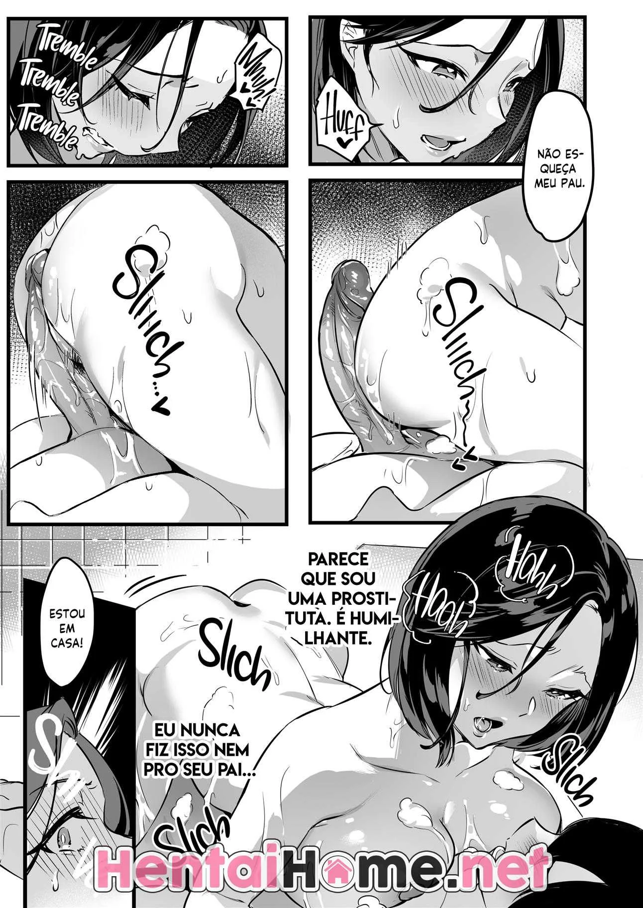 Enteado fode a buceta da piranha da madrasta em hentai HQ Brasileiro