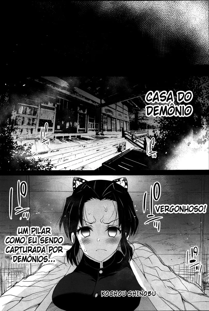 Estupro das Matadoras de Demônios: Mitsuri e Shinobu viram escravas sexuais dos demônios em Hentai HQ Brasileiro