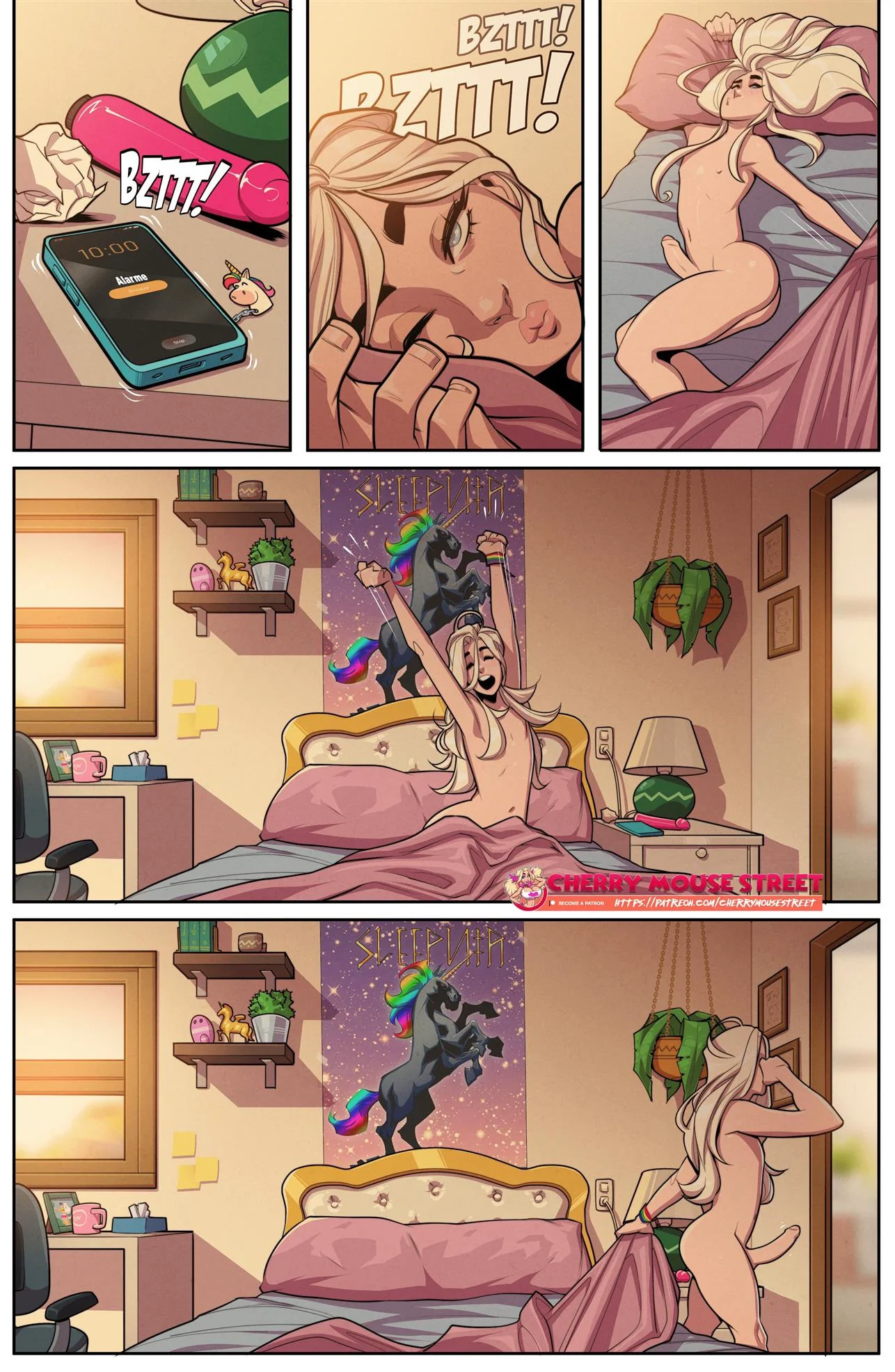 Fanny viajou e deixou Izzy na seca da piroca em HQ de hentai brasileiro