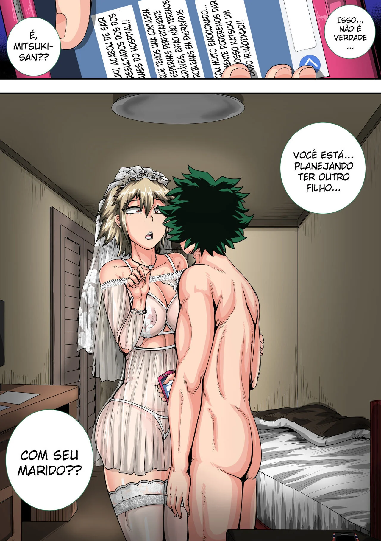 Férias Escaldantes: Mãe do Bakugo Dando a Buceta para Izuku - Hentai HQ