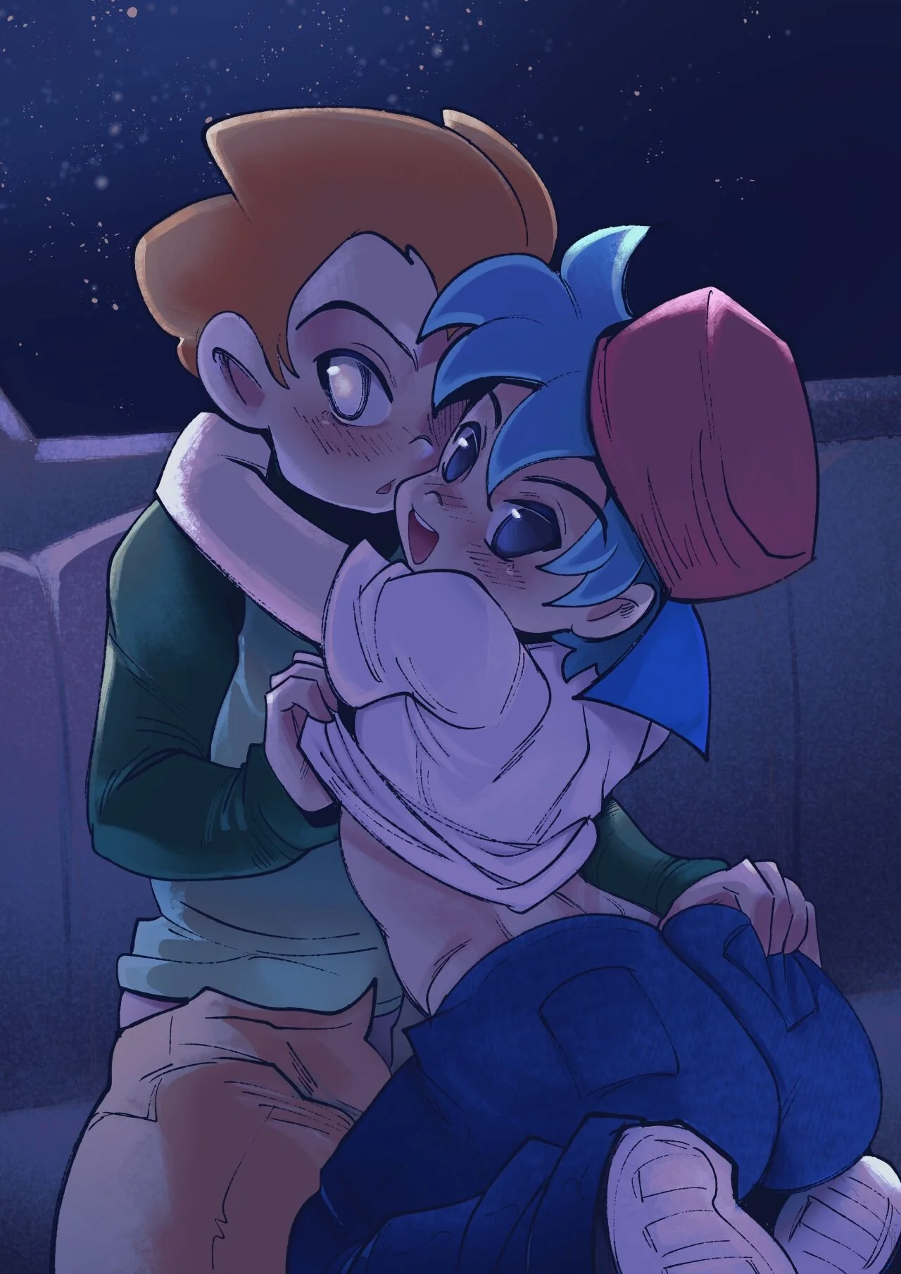 Foda no Trem: Piranha dá a buceta gostosa para pica do macho em Hentai HQ Brasileiro