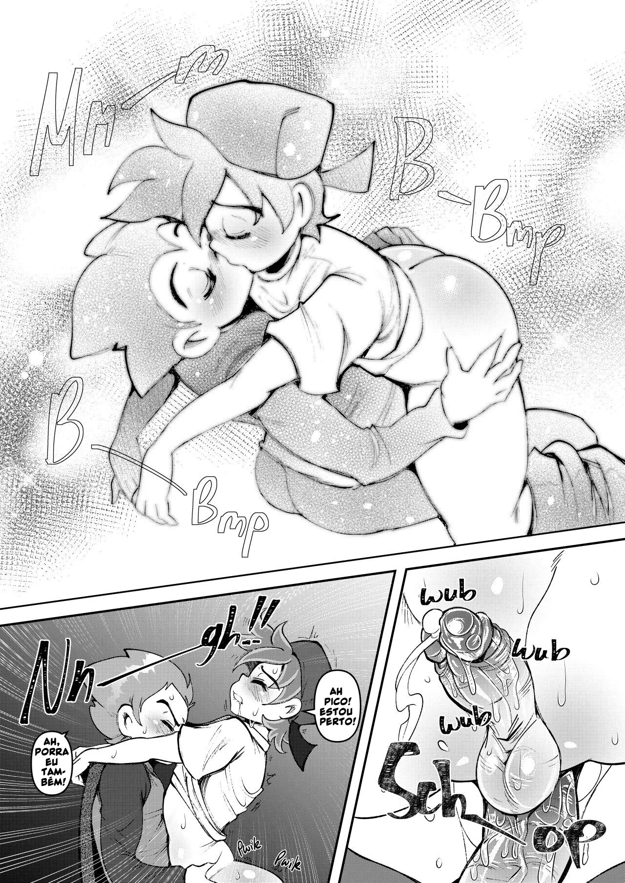 Foda no Trem: Piranha dá a buceta gostosa para pica do macho em Hentai HQ Brasileiro