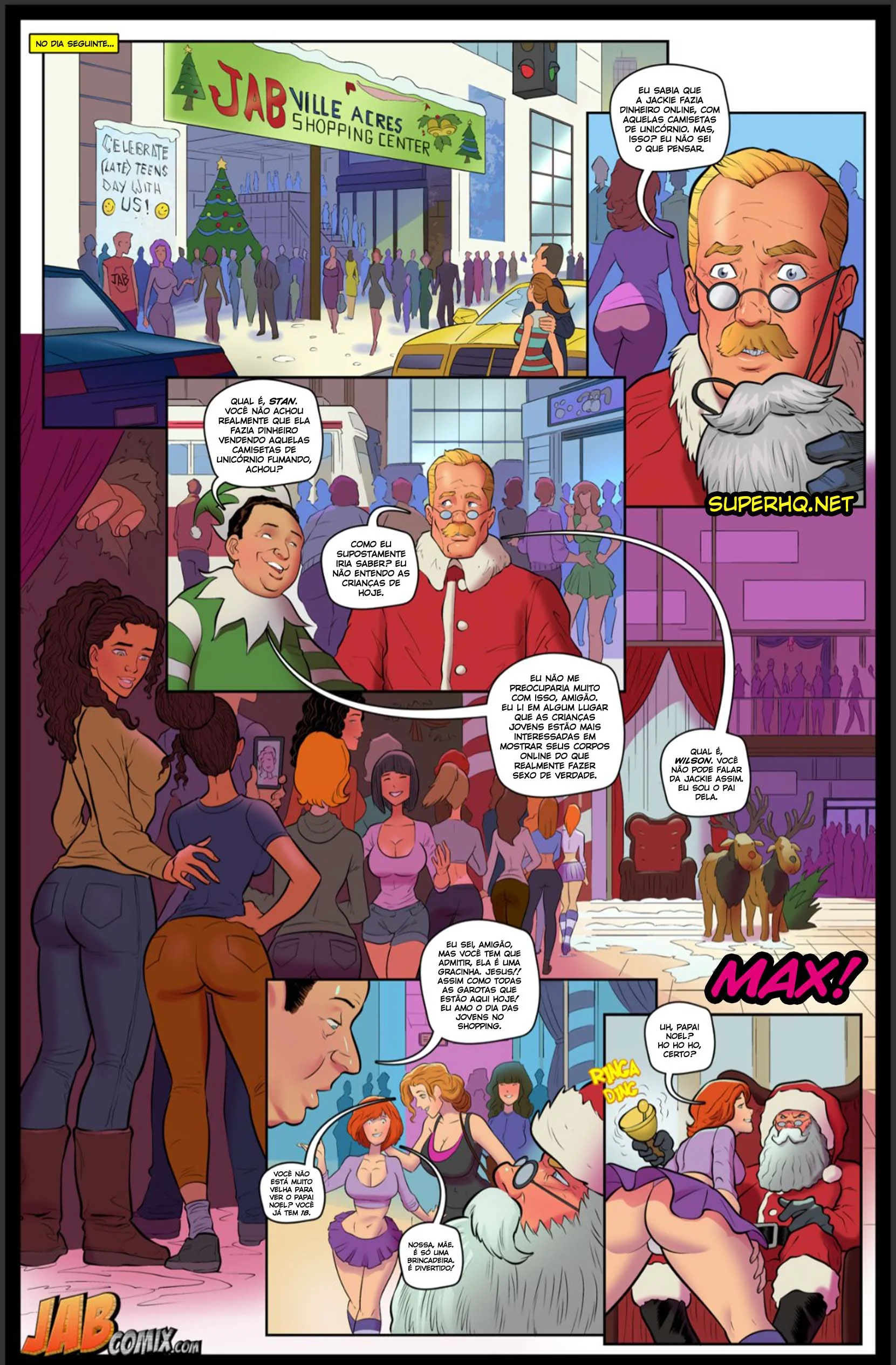 Fodendo a Loirinha na Live - Pai Tarado no Hentai Incesto em HQ Brasileiro