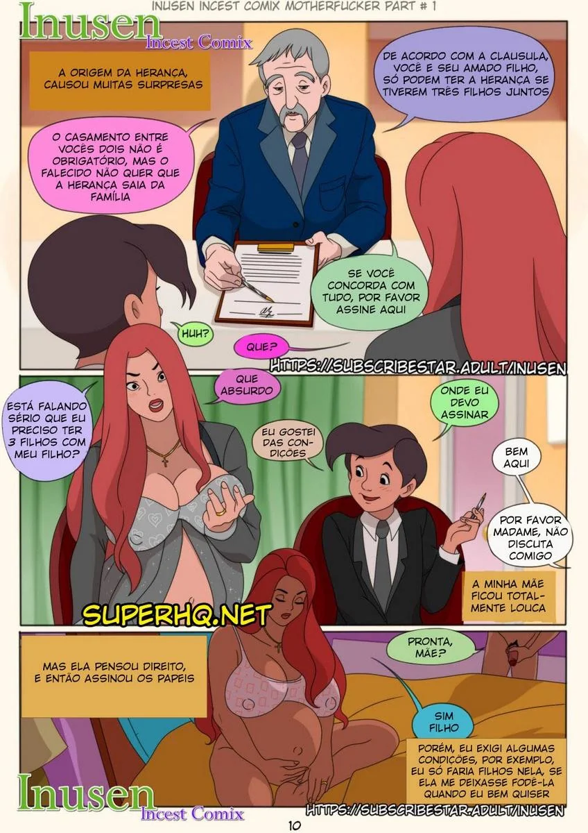 Fodendo a Mamãe Gostosa - Hentai Incesto em HQ Brasileiro