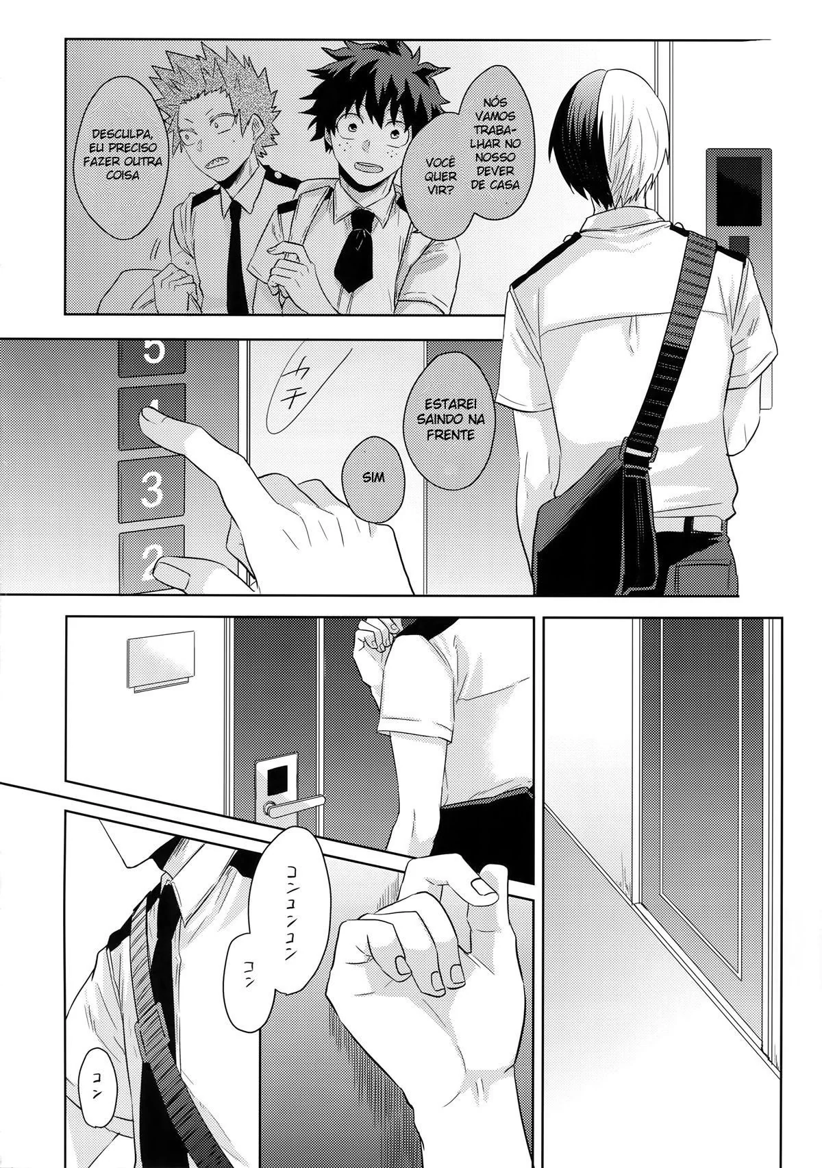 Fodendo o amigo por trás - Shouto Todoroki e Katsuki Bakugou em Hentai HQ Brasileiro