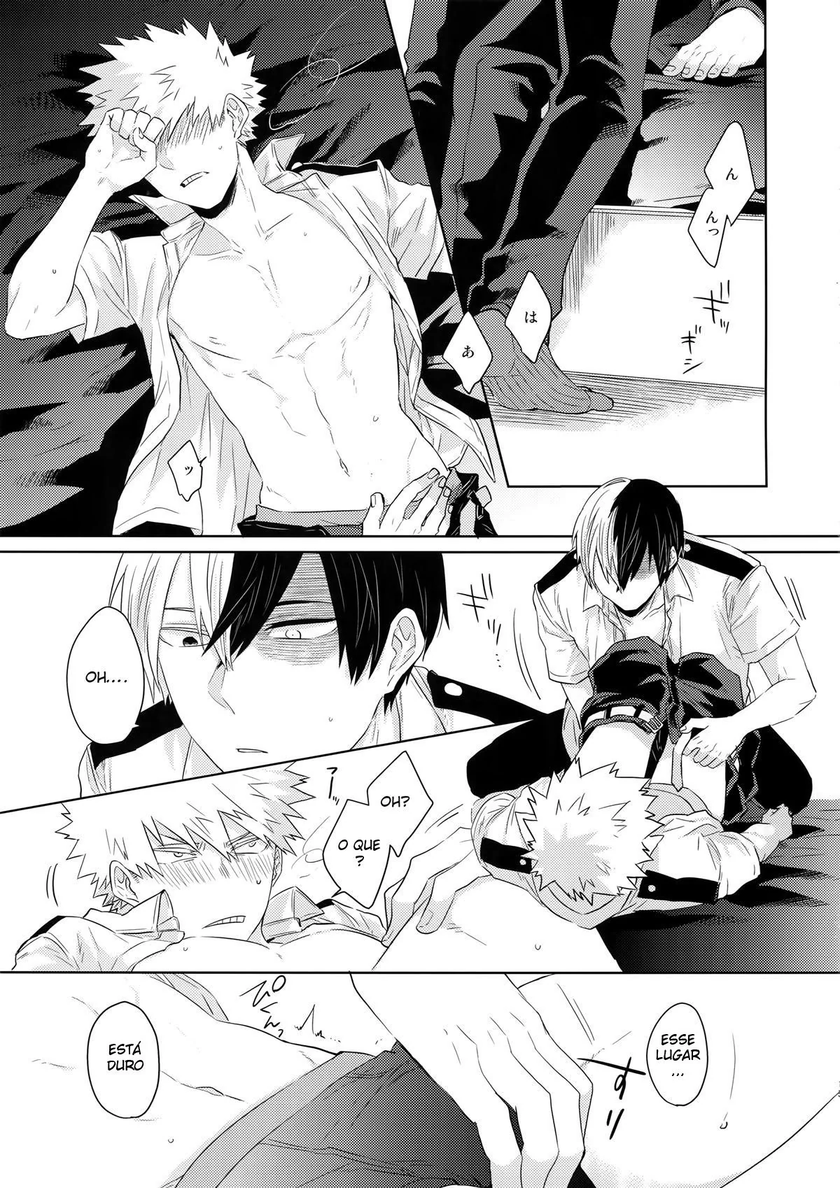 Fodendo o amigo por trás - Shouto Todoroki e Katsuki Bakugou em Hentai HQ Brasileiro