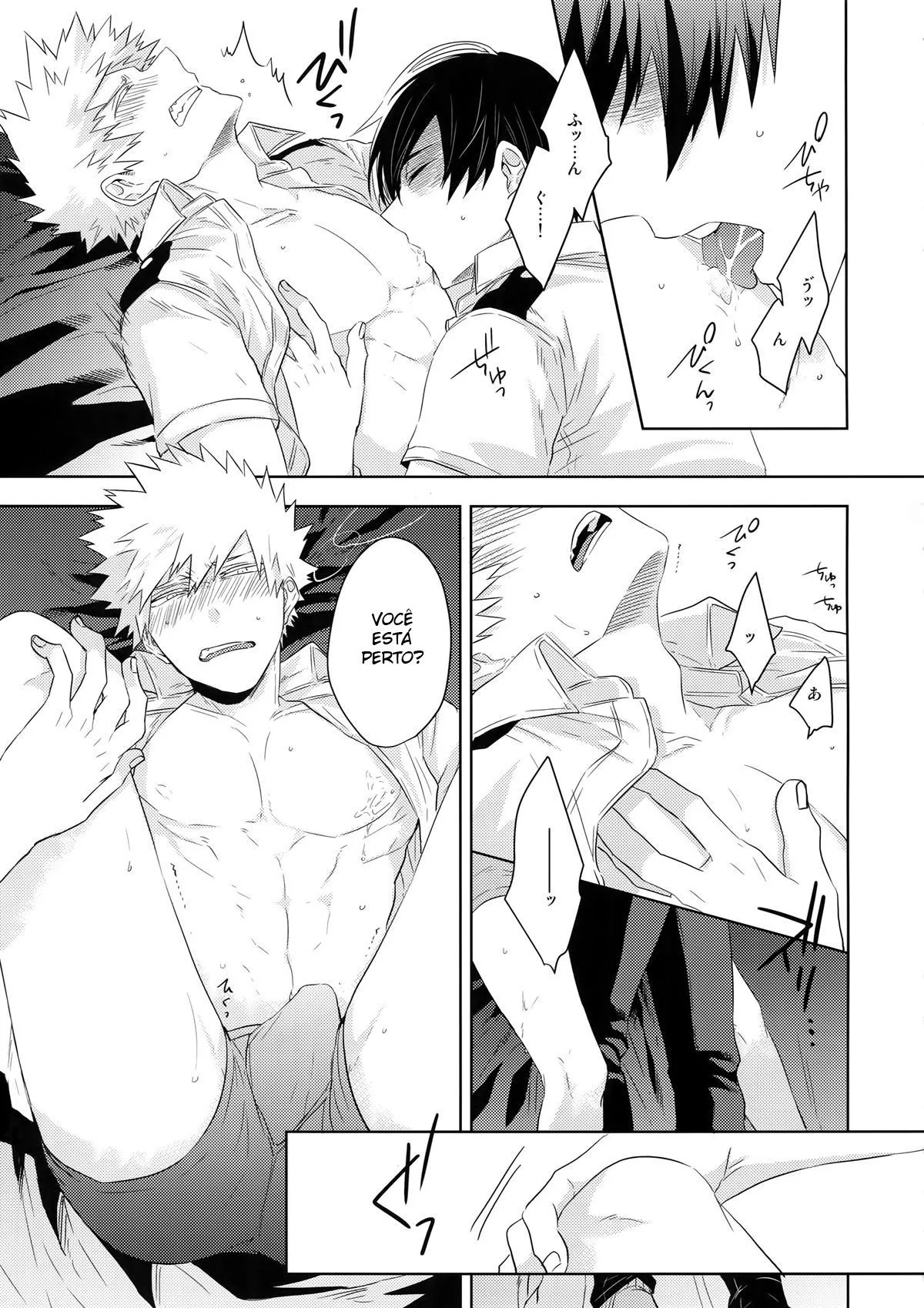 Fodendo o amigo por trás - Shouto Todoroki e Katsuki Bakugou em Hentai HQ Brasileiro