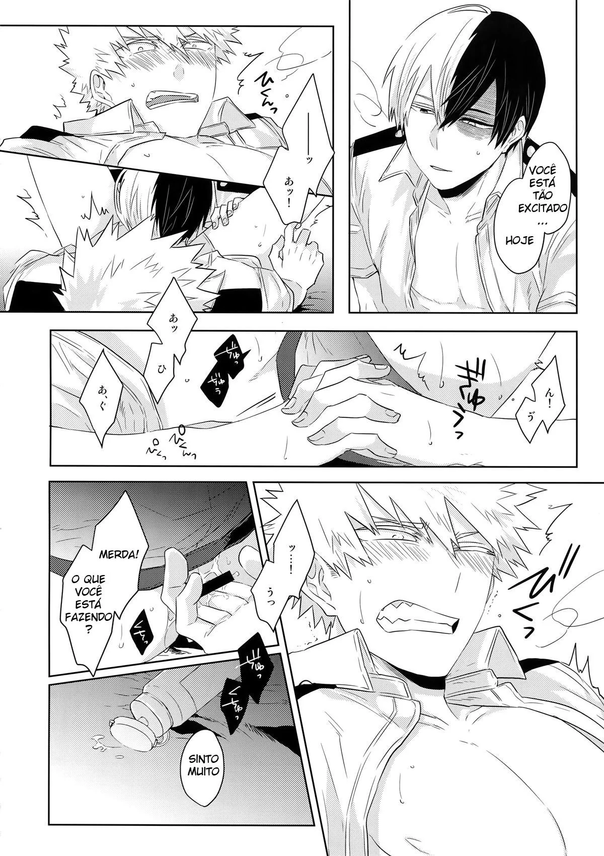 Fodendo o amigo por trás - Shouto Todoroki e Katsuki Bakugou em Hentai HQ Brasileiro
