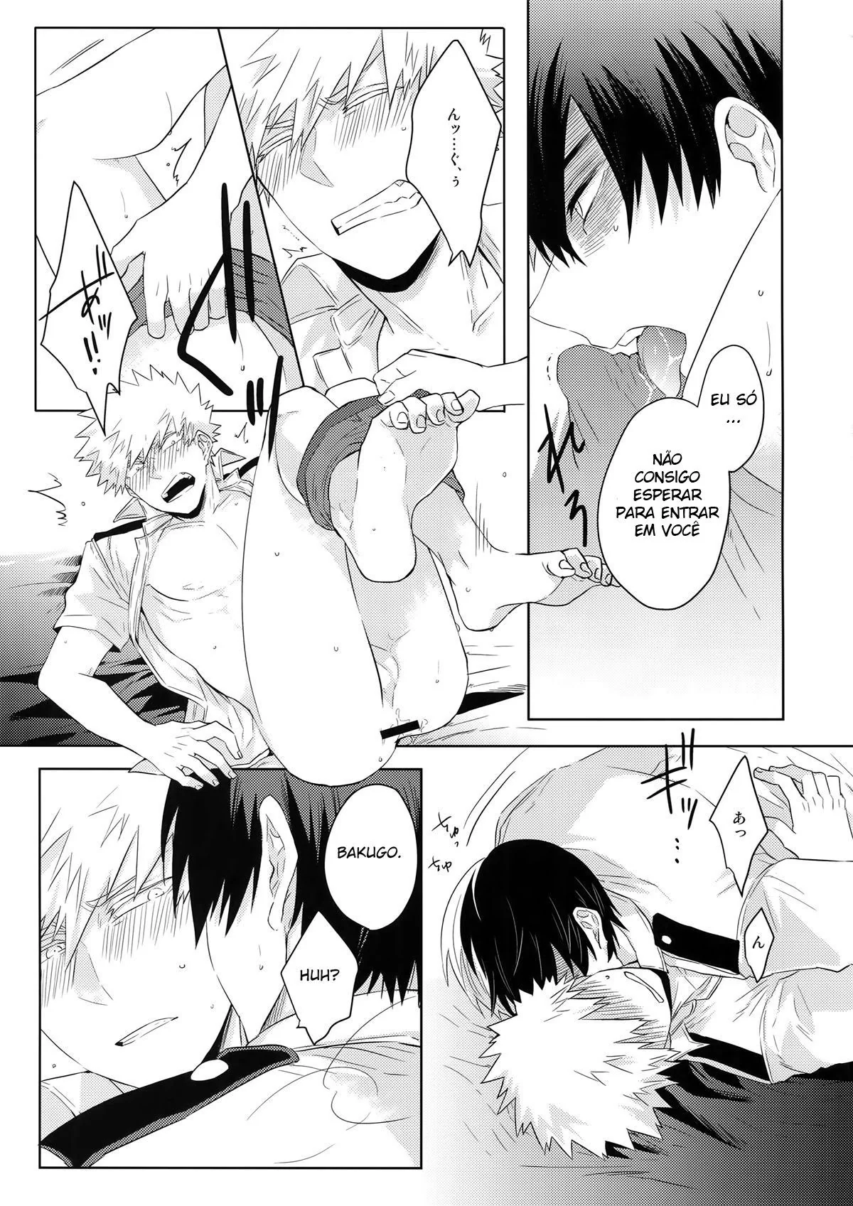 Fodendo o amigo por trás - Shouto Todoroki e Katsuki Bakugou em Hentai HQ Brasileiro