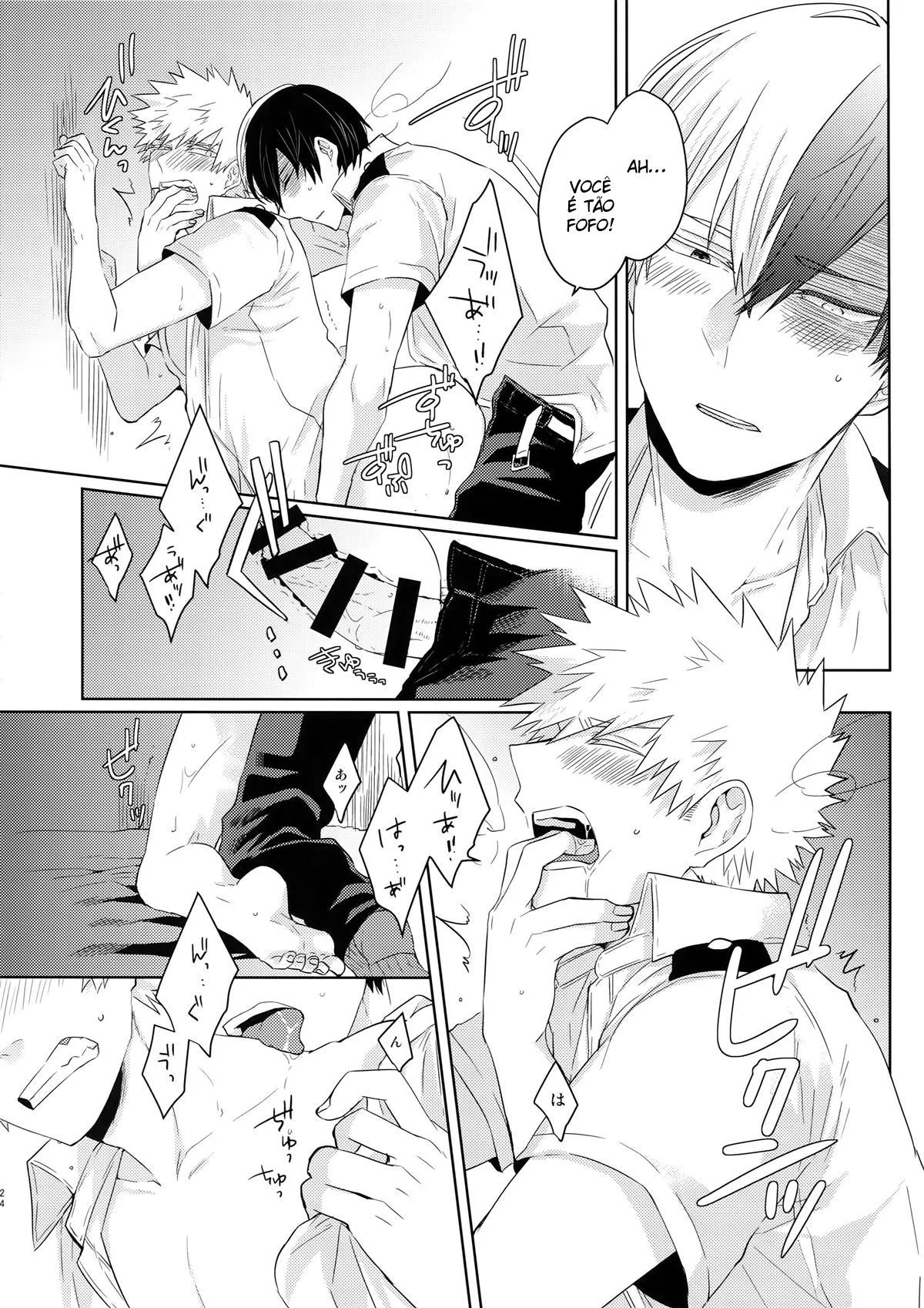 Fodendo o amigo por trás - Shouto Todoroki e Katsuki Bakugou em Hentai HQ Brasileiro