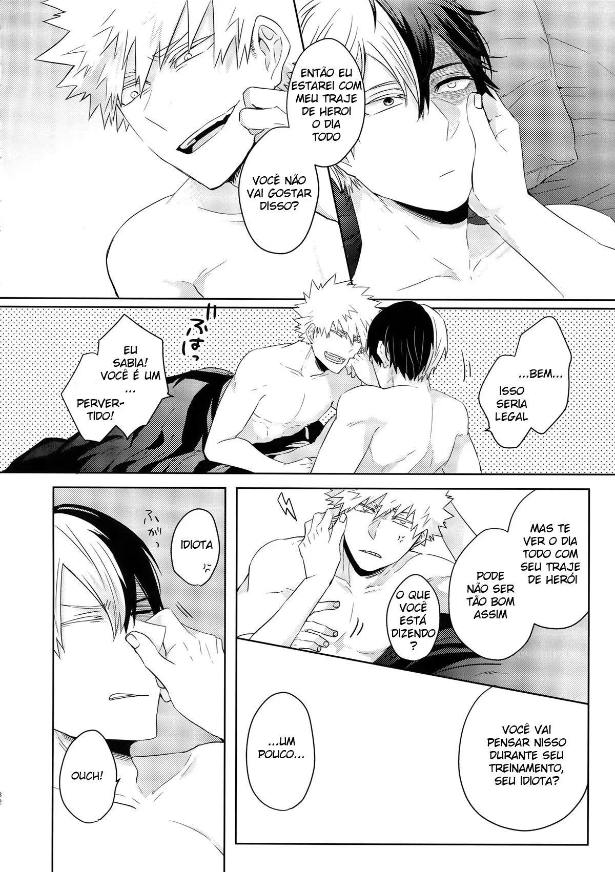 Fodendo o amigo por trás - Shouto Todoroki e Katsuki Bakugou em Hentai HQ Brasileiro