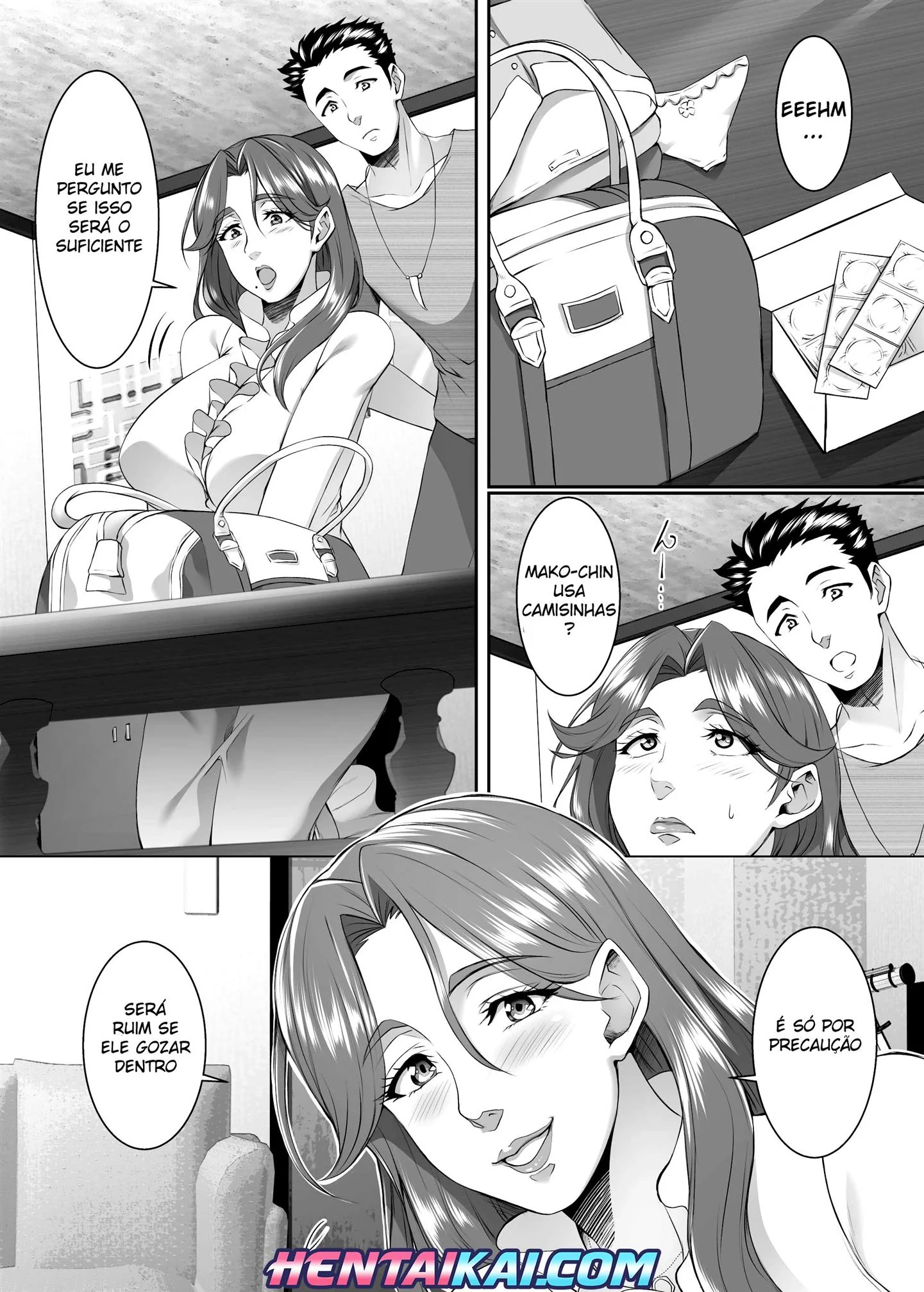 Fodendo sem parar as piranhas do dormitório em Hentai HQ Brasileiro