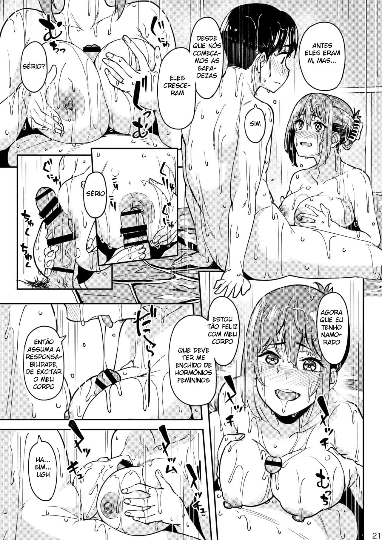 Fontes Termais do Pecado: Orgia Molhada e Quente Hentai