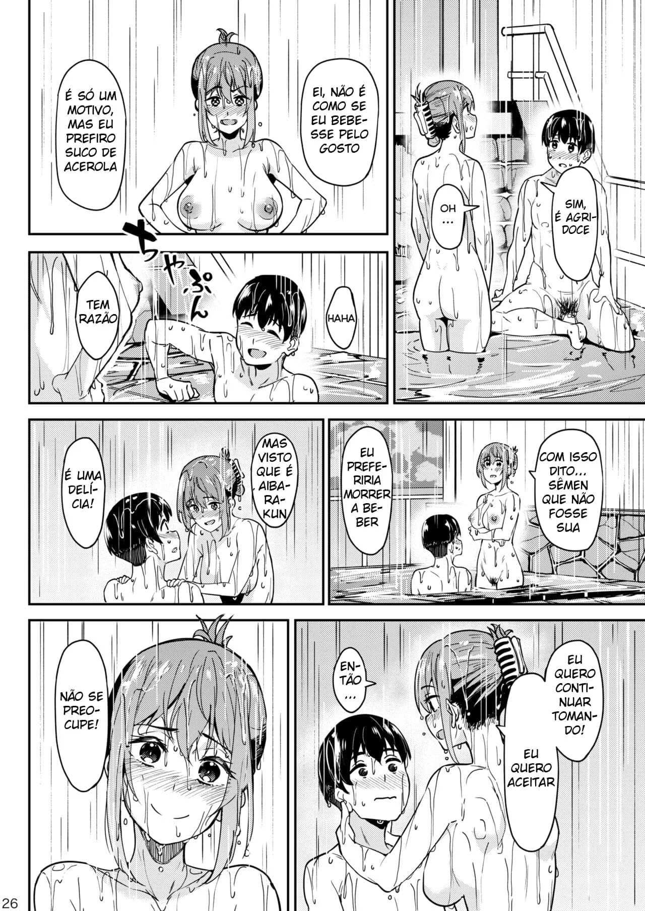 Fontes Termais do Pecado: Orgia Molhada e Quente Hentai