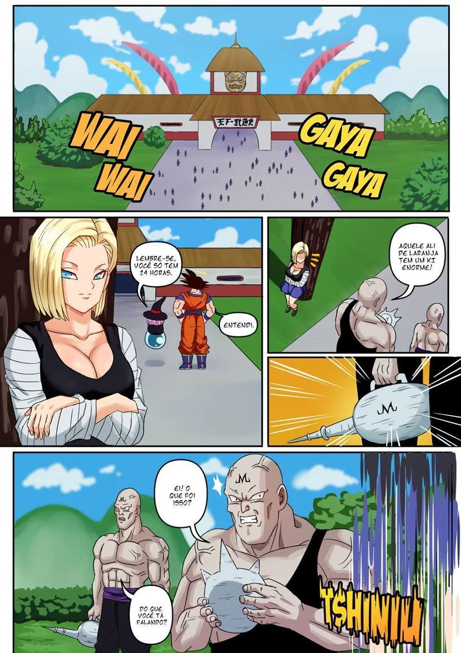 Gohan Fode a Buceta Gulosa da Android 18 em Hentai HQ Brasileiro