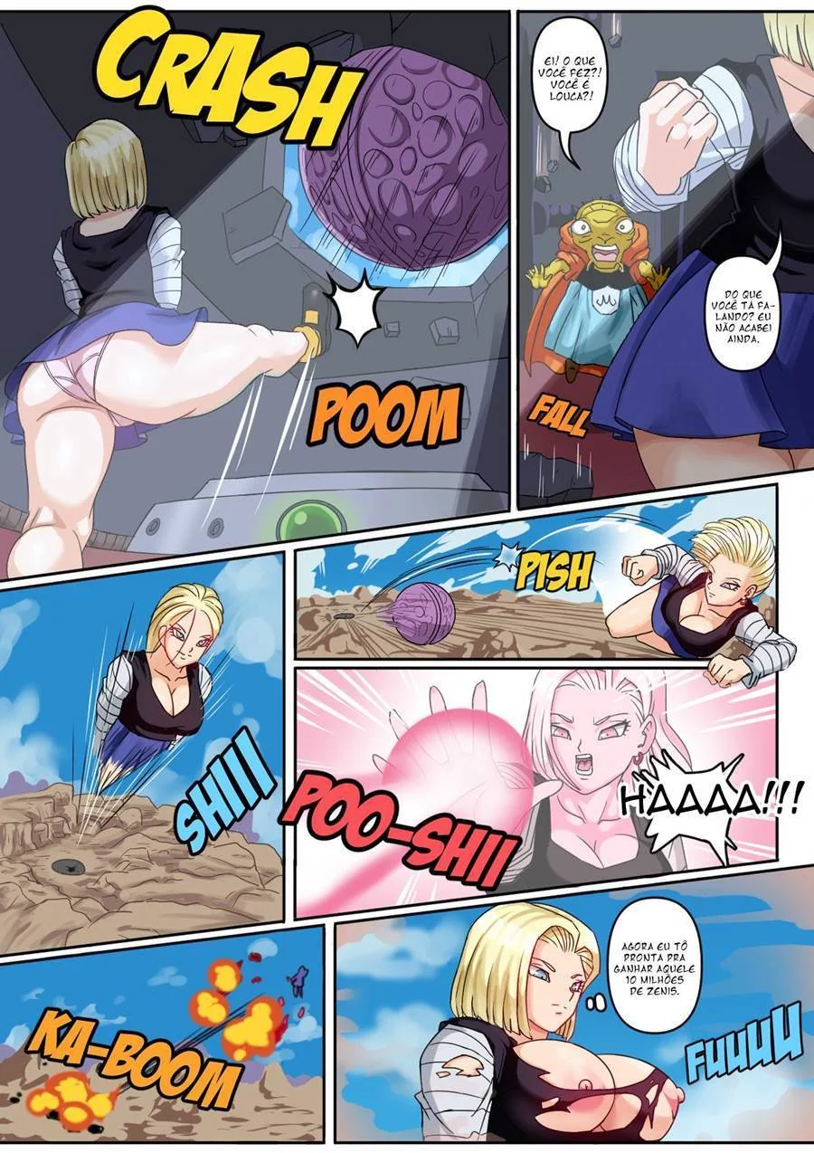 Gohan Fode a Buceta Gulosa da Android 18 em Hentai HQ Brasileiro