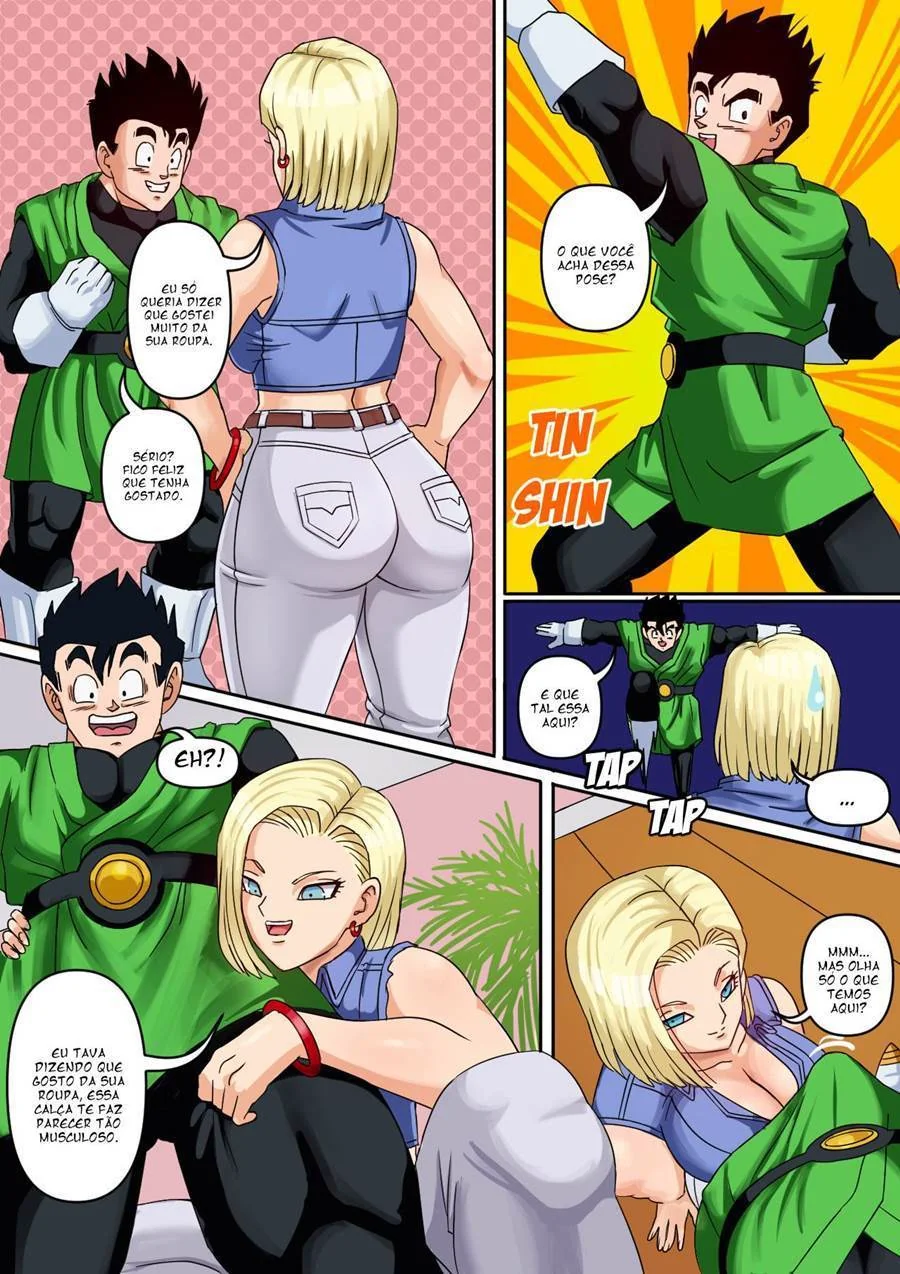 Gohan Fode a Buceta Gulosa da Android 18 em Hentai HQ Brasileiro