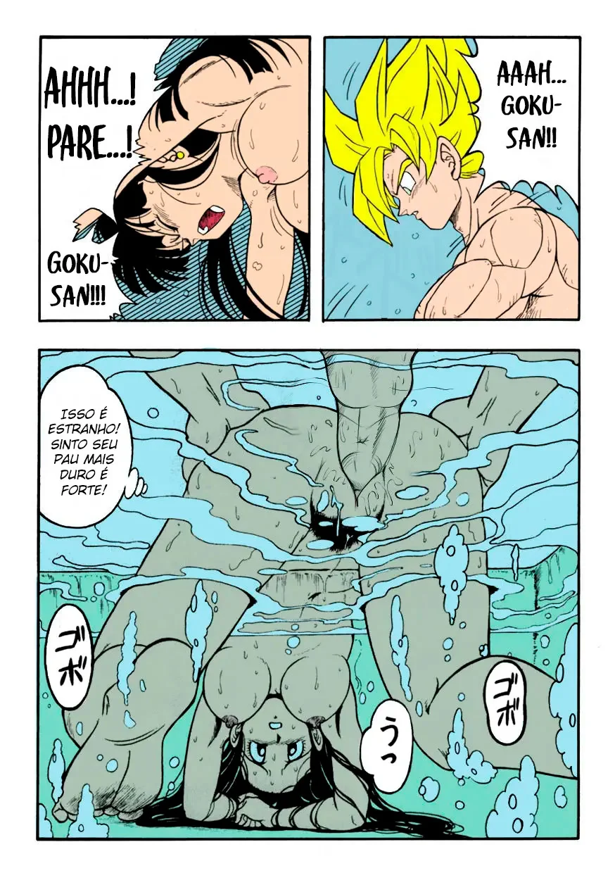Goku mete com força na buceta da esposa antes da batalha - Hentai HQ