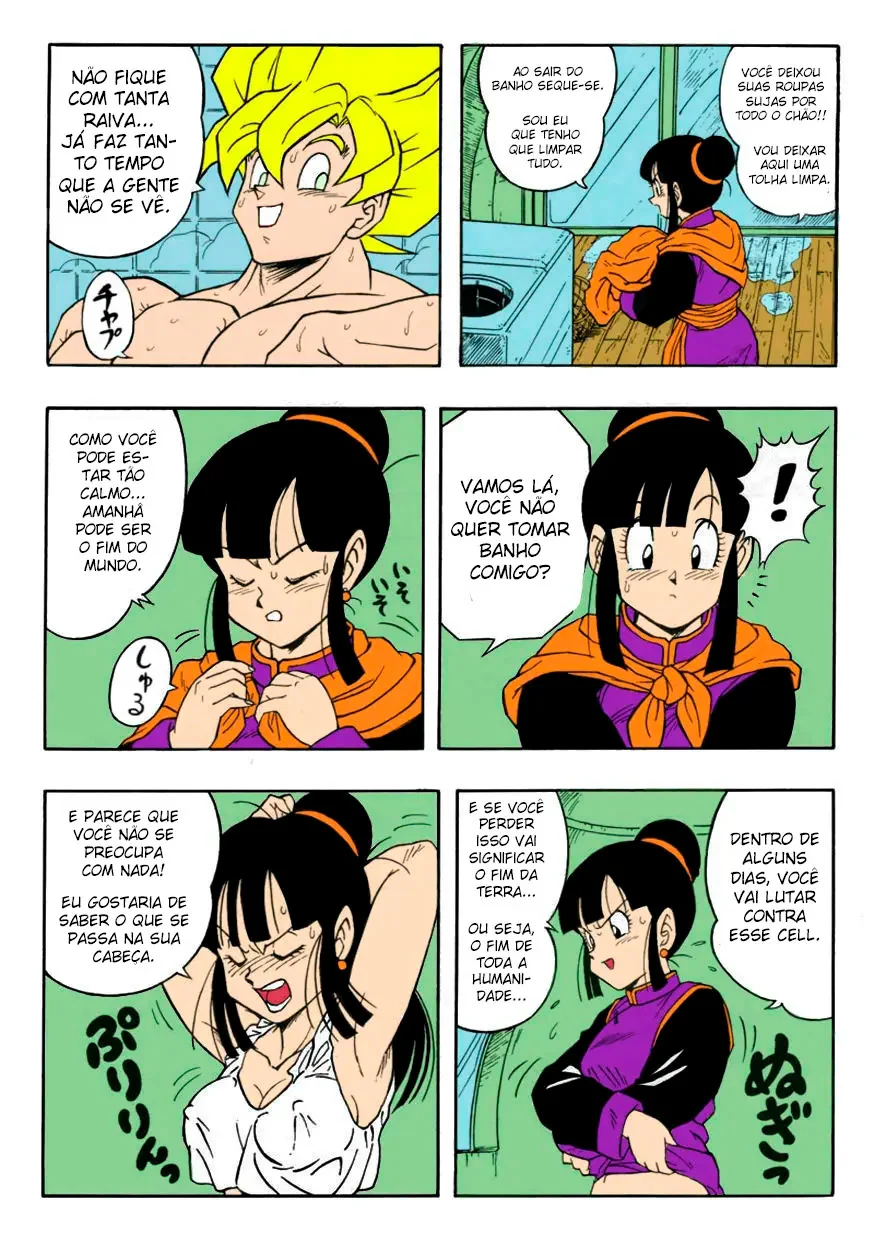 Goku mete com força na buceta da esposa antes da batalha - Hentai HQ