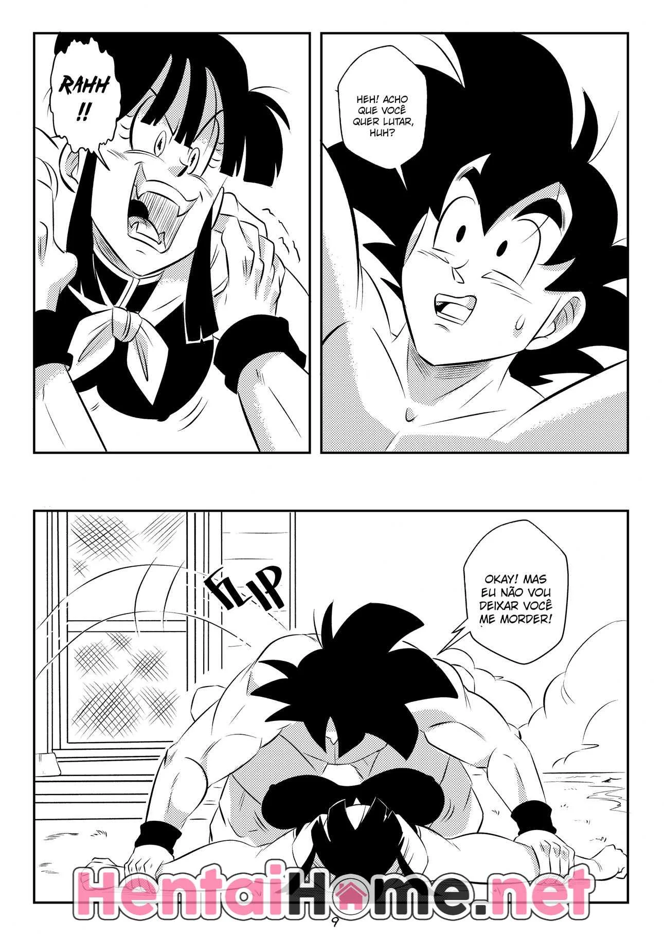 Goku Tarado: Comendo a Chi Chi Dominada Pela Névoa do Mal em Hentai HQ Brasileiro