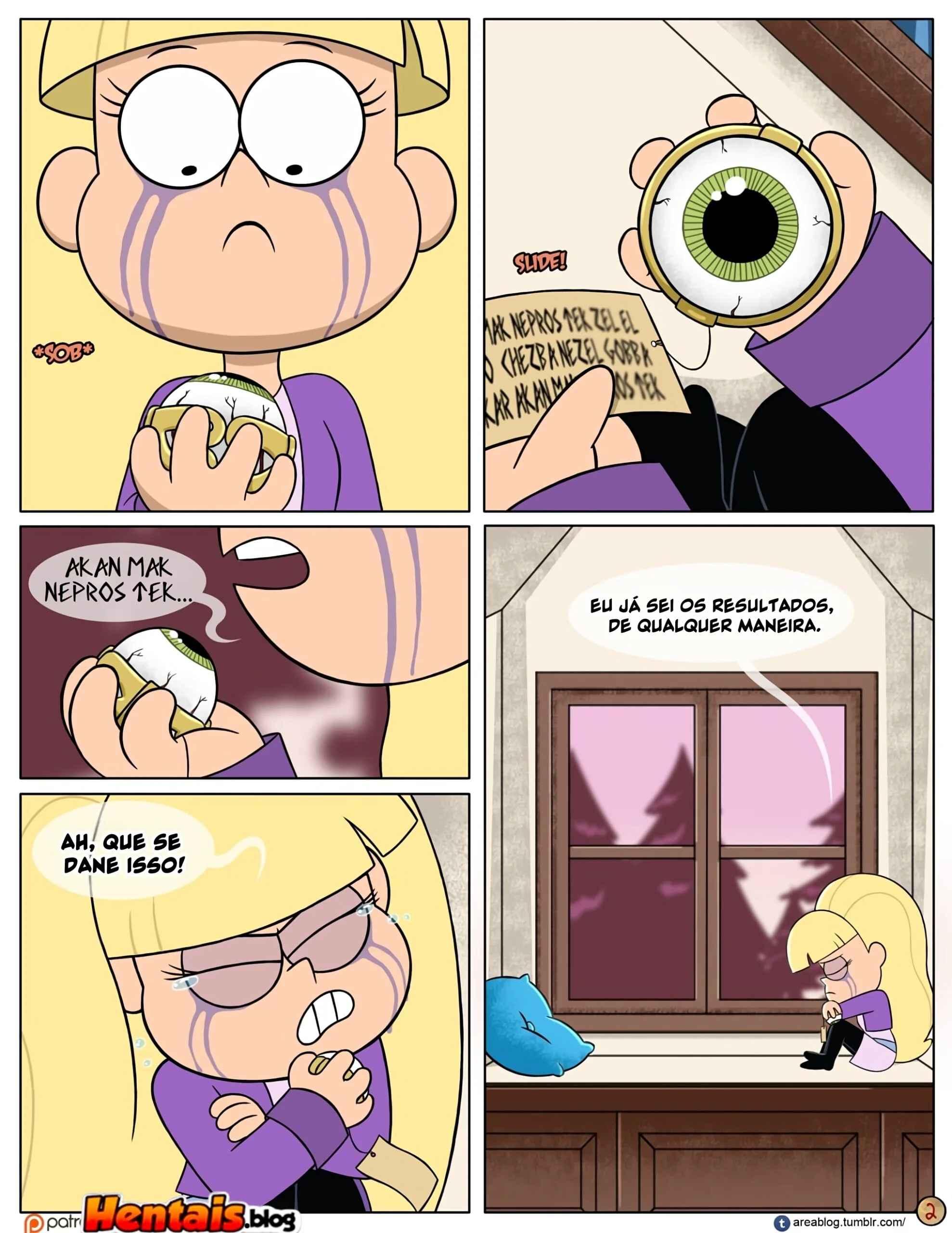 Gravity Falls HQ Porno: Próximo Verão - Mabel Ajuda os Gêmeos a Foder Pacifica em HQ Brasileiro