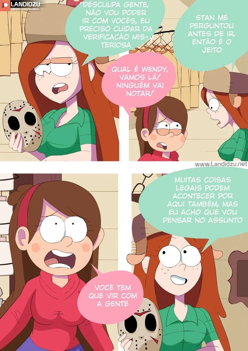 Halloween Ardente: Dipper e Suas Amigas Piranhas na Putaria em Hentai HQ Brasileiro