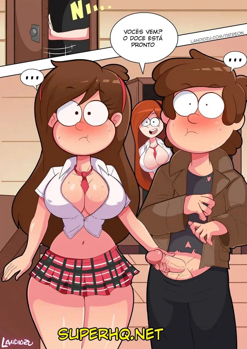 Halloween Ardente: Dipper e Suas Amigas Piranhas na Putaria em Hentai HQ Brasileiro