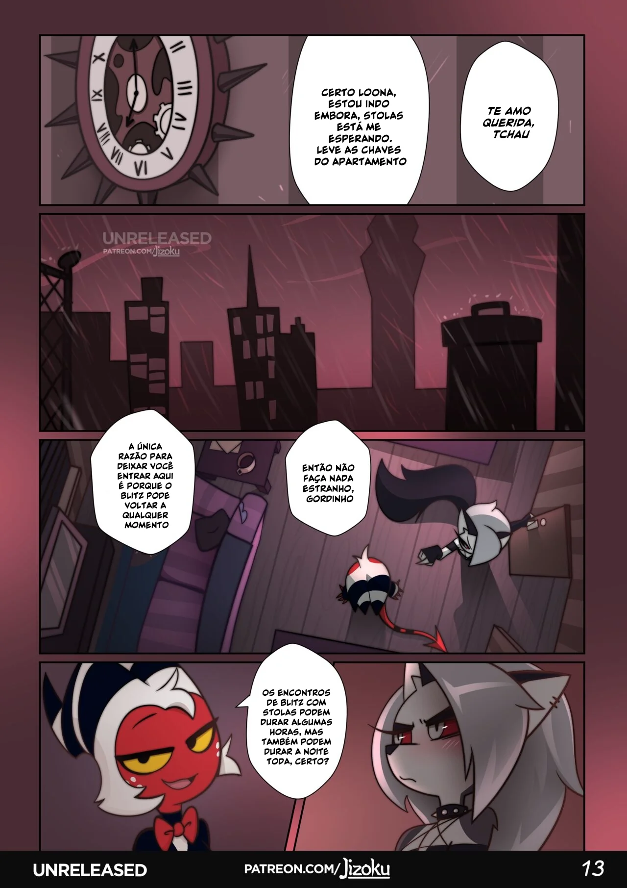 Hazbin Hotel Porno: Uma Noite Pervertida Com a Piranha Loona VL.2 em HQ Brasileiro