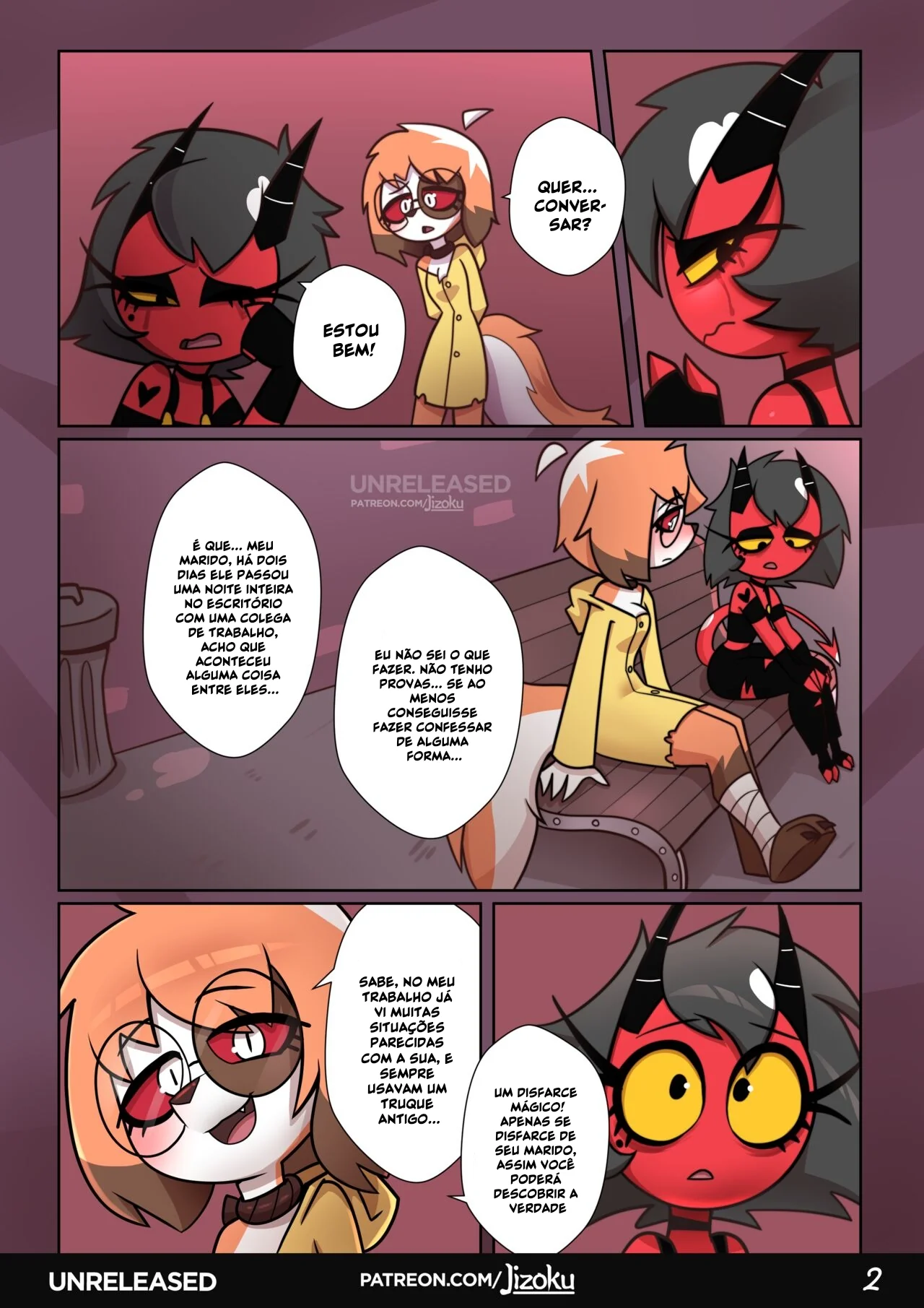 Hazbin Hotel Porno: Uma Noite Pervertida Com a Piranha Loona VL.2 em HQ Brasileiro