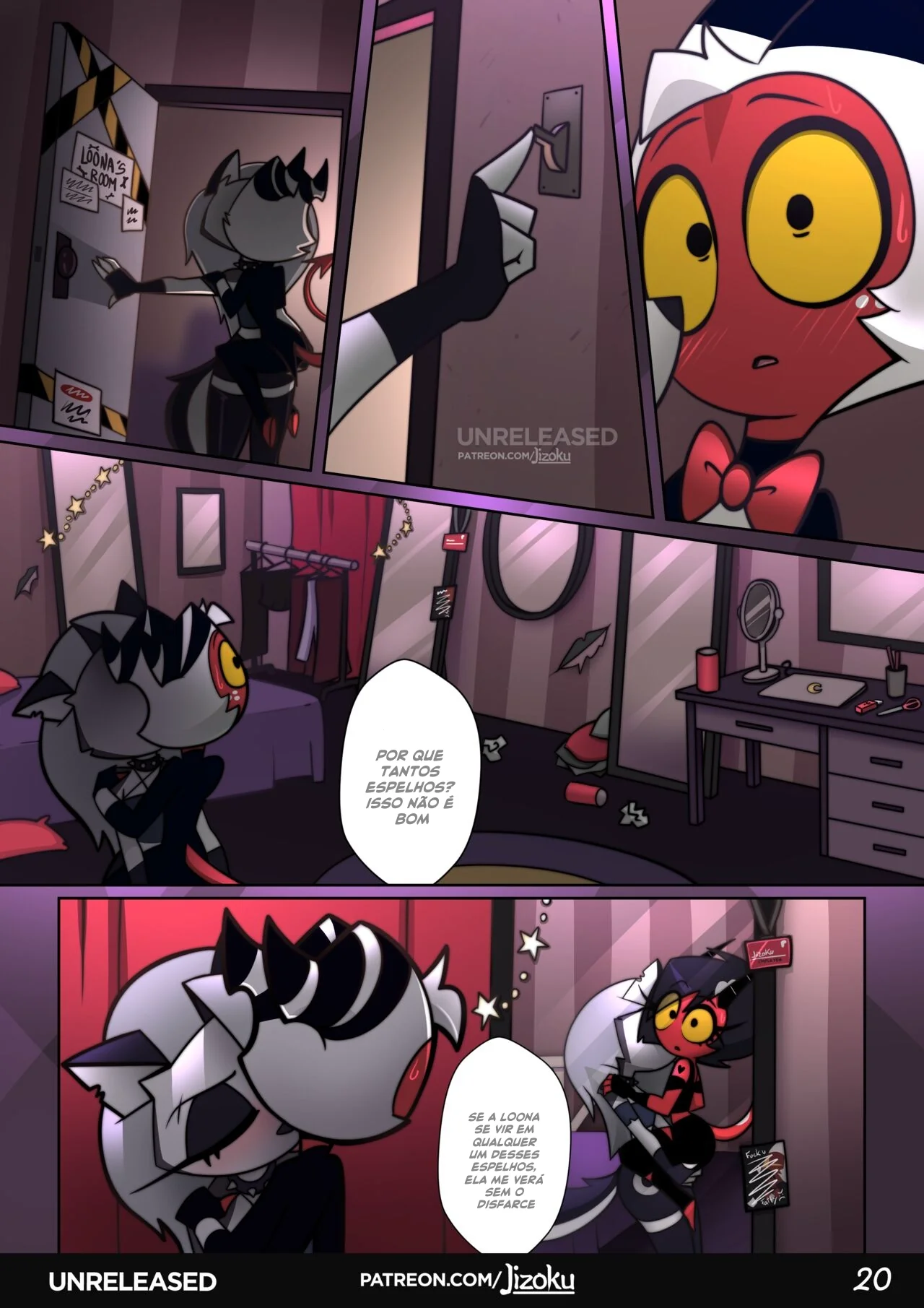 Hazbin Hotel Porno: Uma Noite Pervertida Com a Piranha Loona VL.2 em HQ Brasileiro