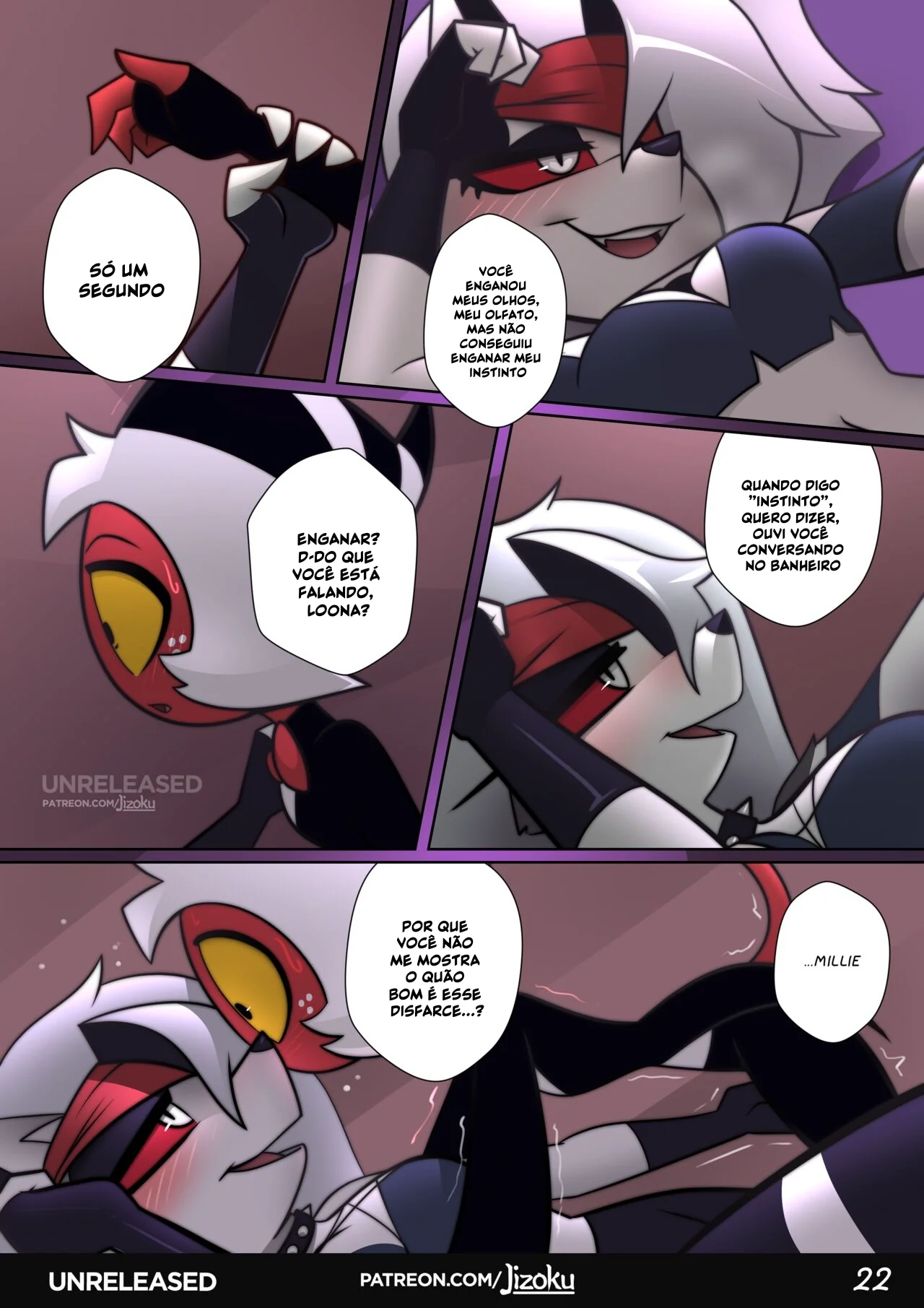 Hazbin Hotel Porno: Uma Noite Pervertida Com a Piranha Loona VL.2 em HQ Brasileiro