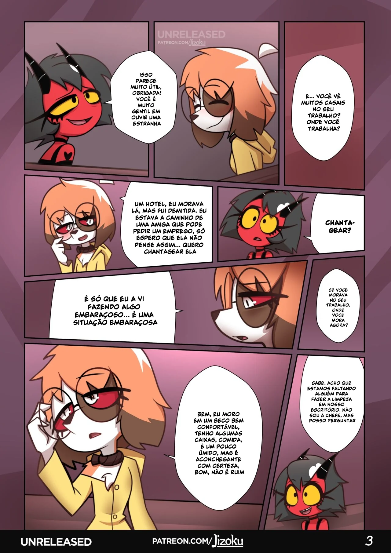 Hazbin Hotel Porno: Uma Noite Pervertida Com a Piranha Loona VL.2 em HQ Brasileiro