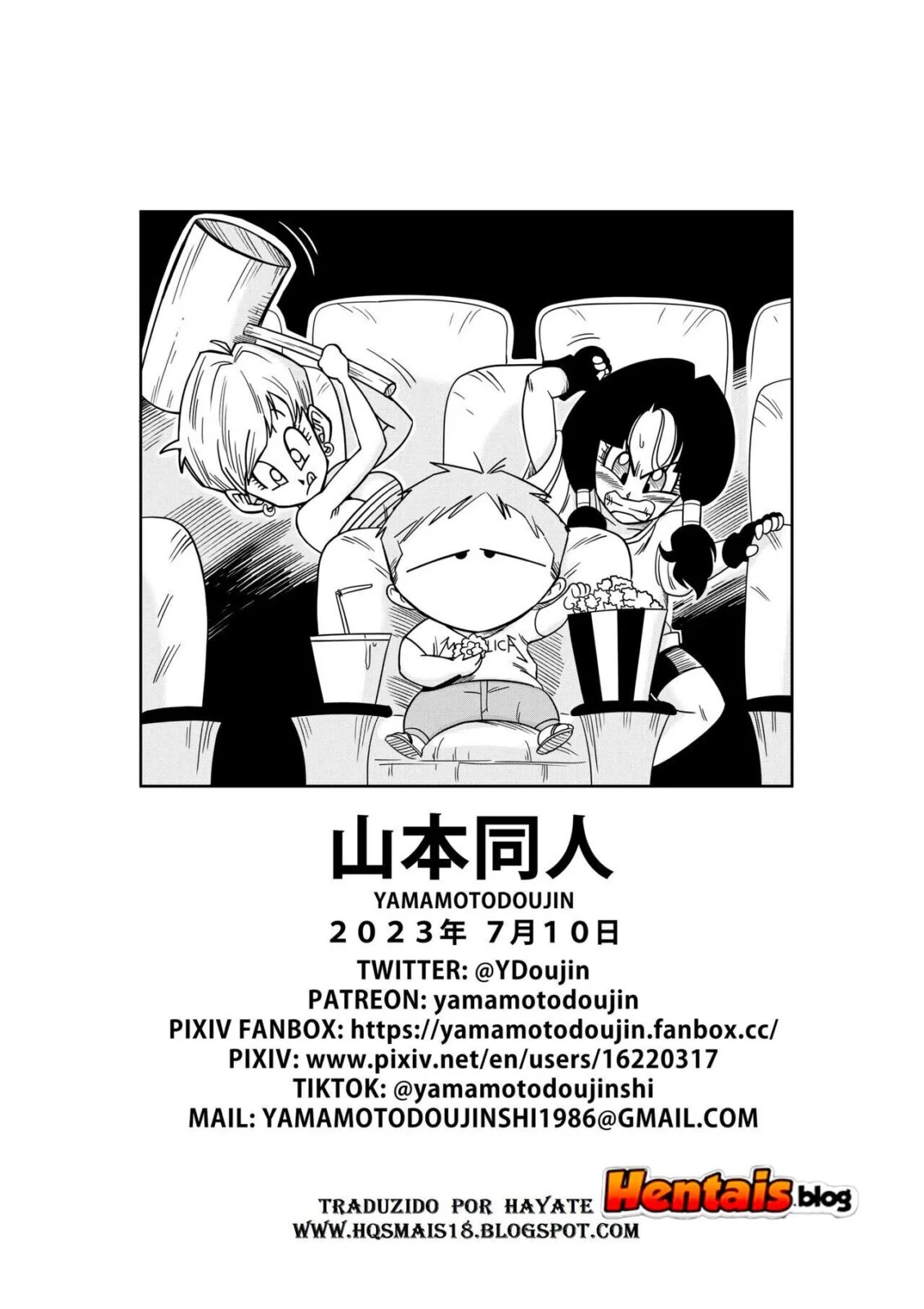 Herói Sortudo Comendo a Gostosa da Angela em Hentai HQ Brasileiro