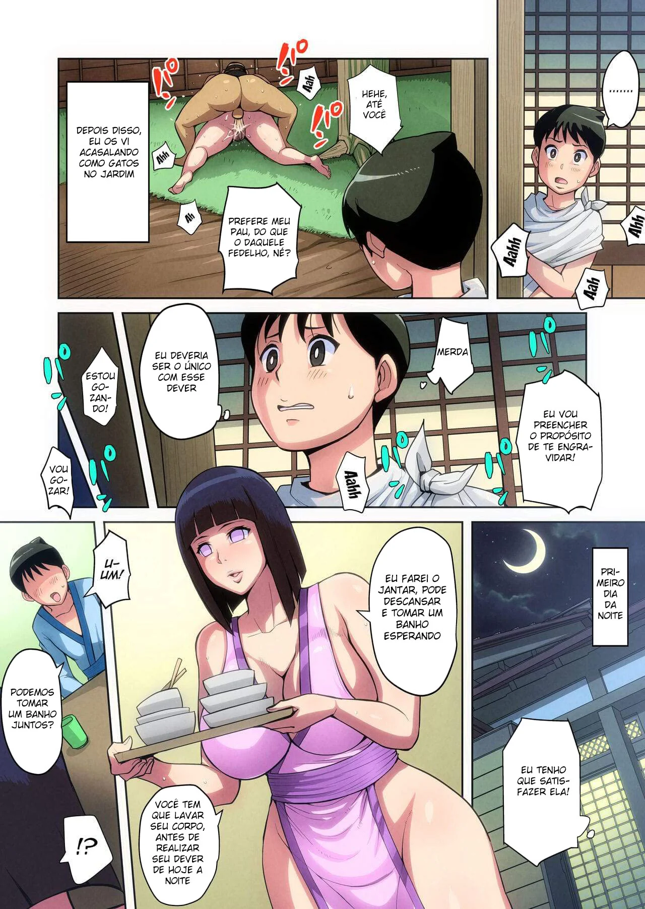 Hinata: A Piranha do Clã Uzumaki em Busca de uma Pica Salva-Vidas - Parodia Hentai em HQ Brasileiro