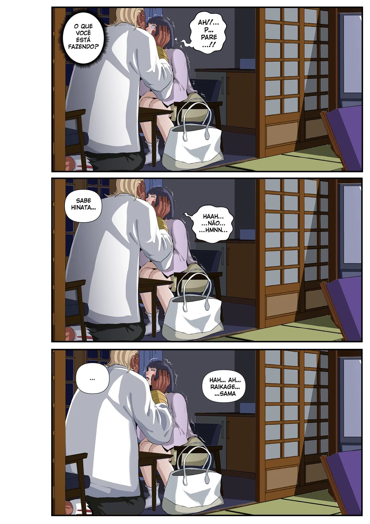 Hinata e Naruto Hentai na Putaria das Águas Termais - Raikage Fudendo Geral! Em Hentai HQ Brasileiro