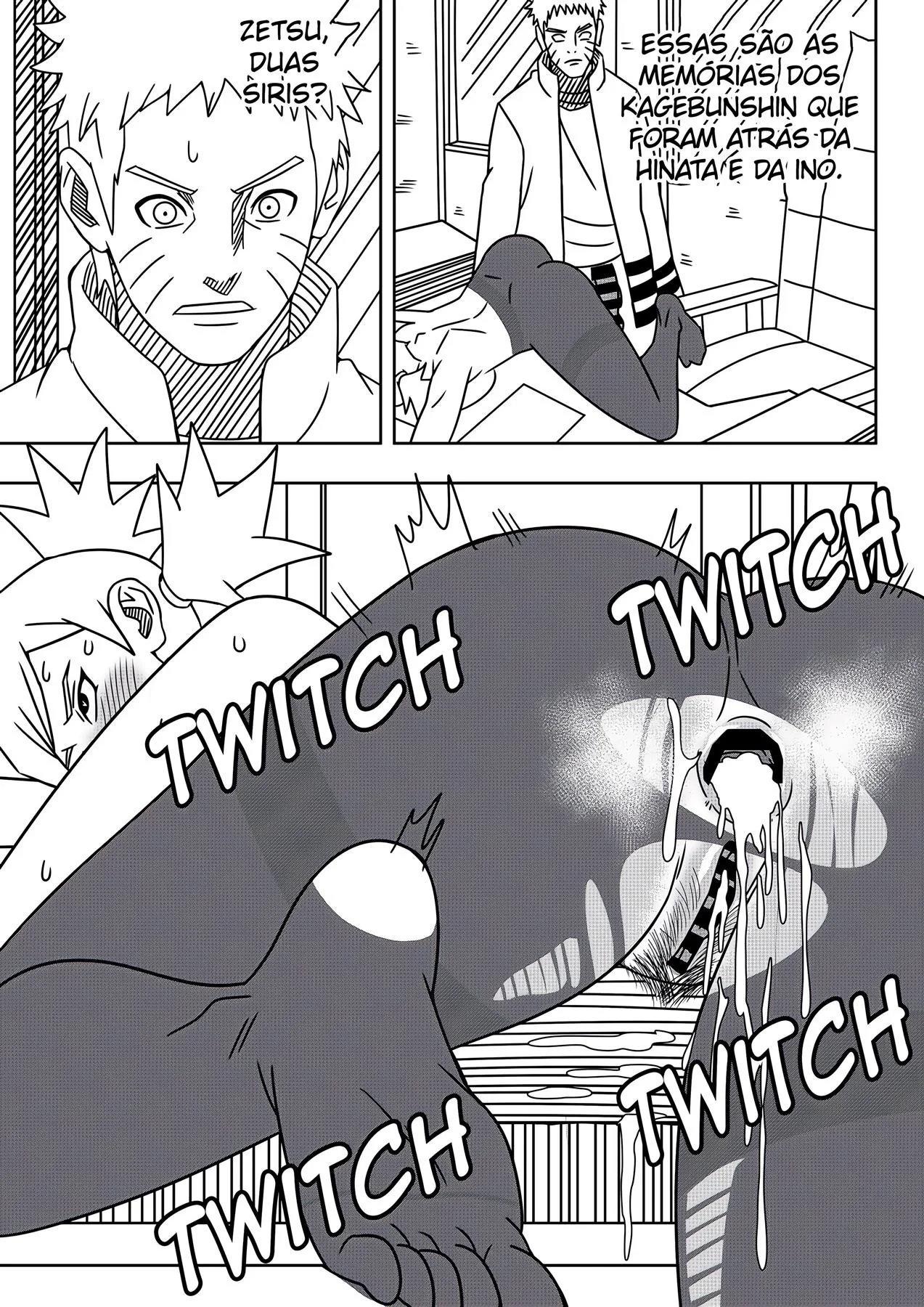 Hinata Piranha Sequestrada pelo Zetsu - Naruto Hentai em Ação em HQ Brasileiro