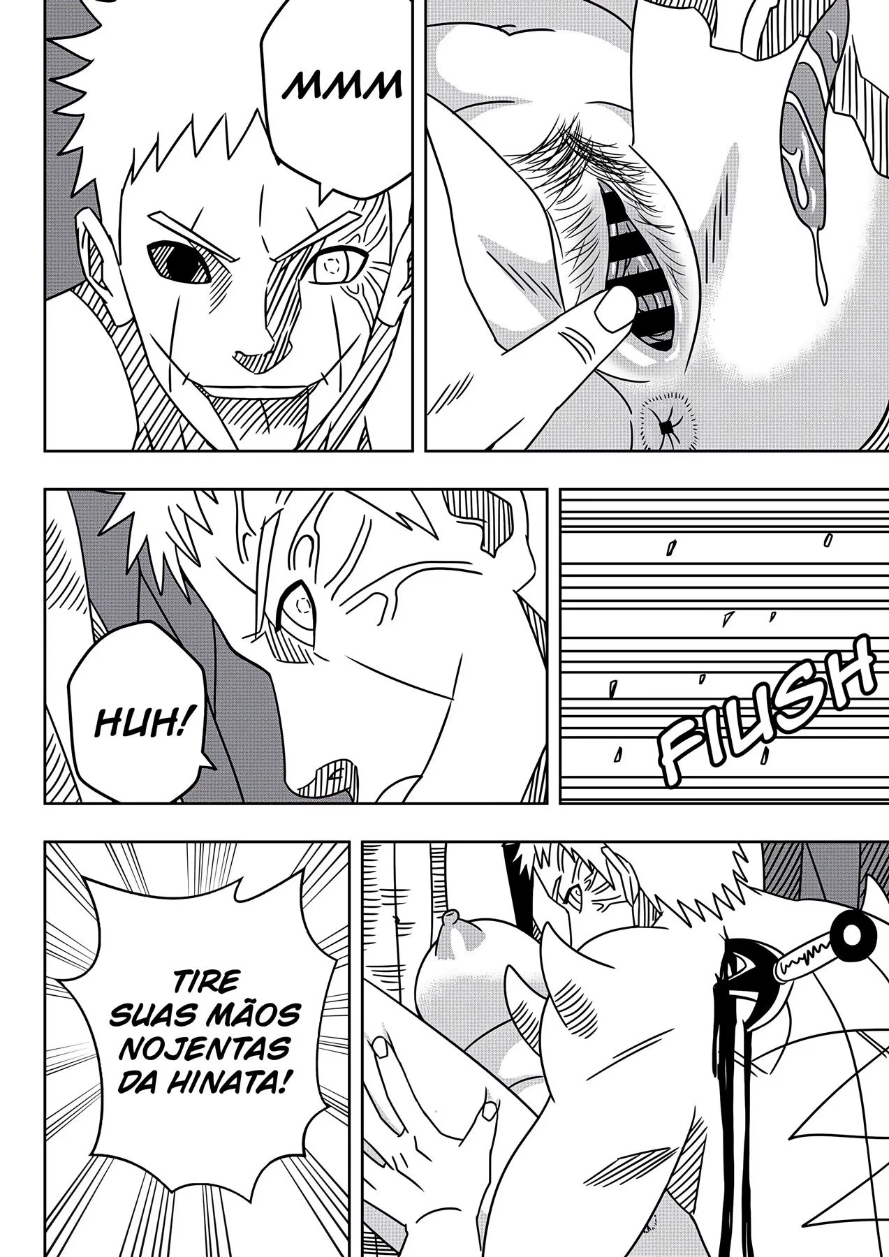 Hinata Piranha Sequestrada pelo Zetsu - Naruto Hentai em Ação em HQ Brasileiro