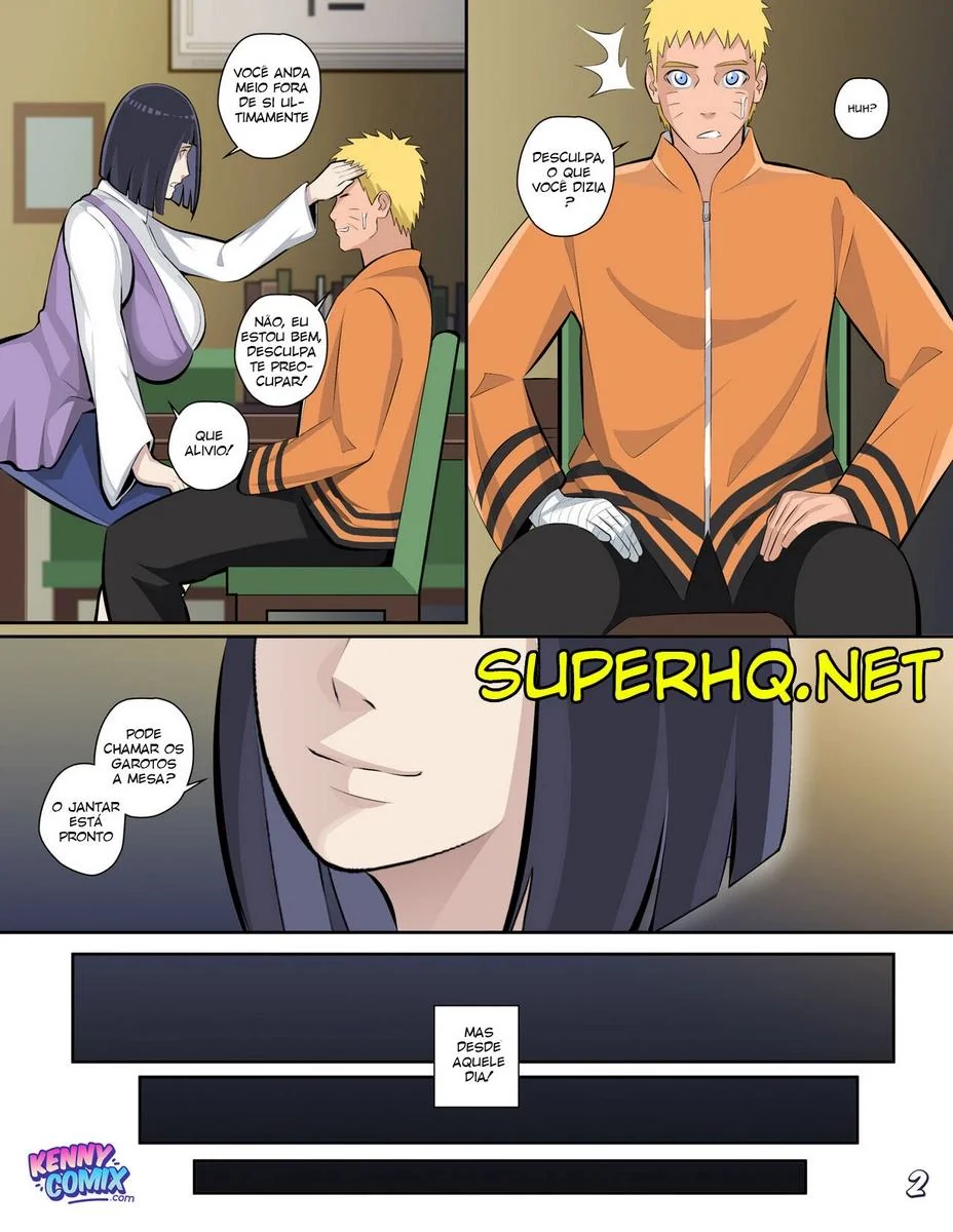 Hinata safada pede rola do Sensei Naruto em HQ Brasileiro
