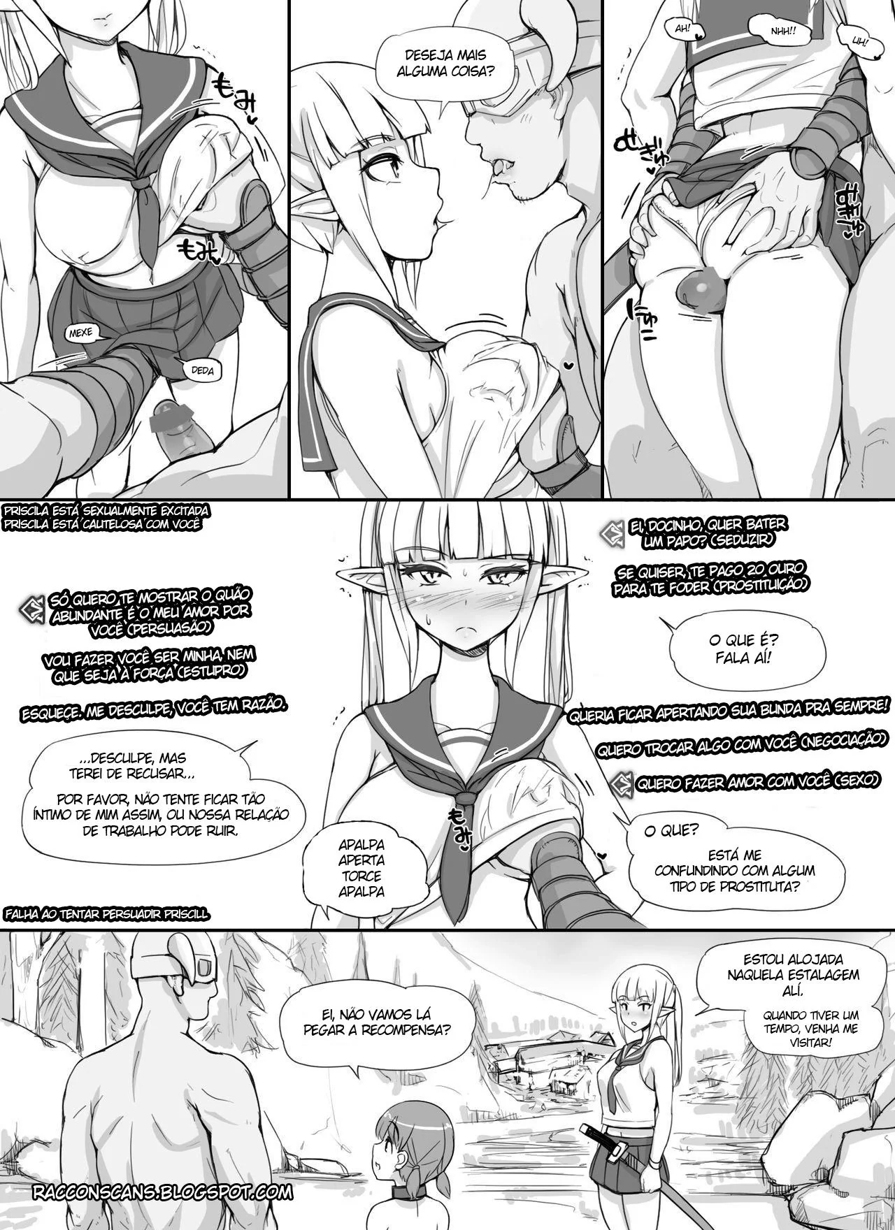 Hirasaki e a Rola Secreta de Aibara em Hentai HQ Brasileiro