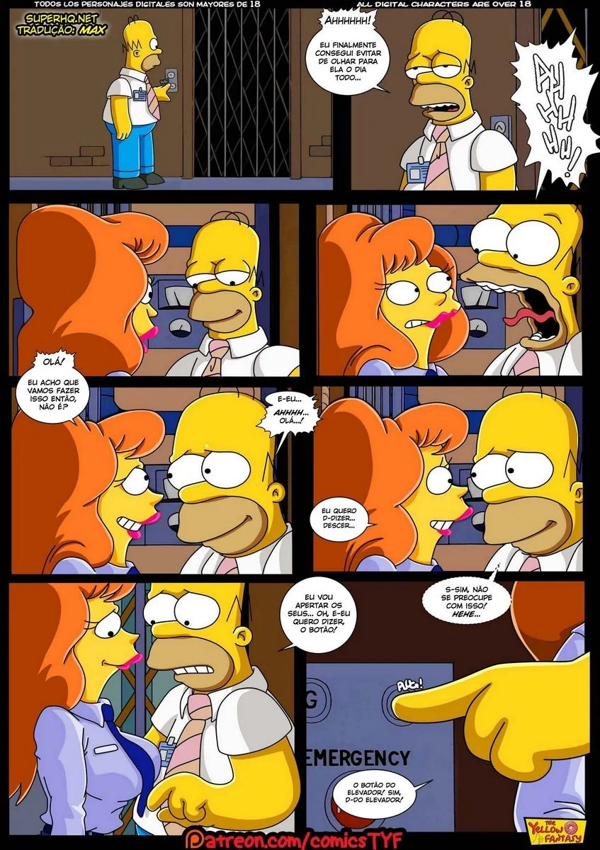 Homer e Mindy: Uma Aventura de Tesão nos Simpsons Hentai HQ Brasil