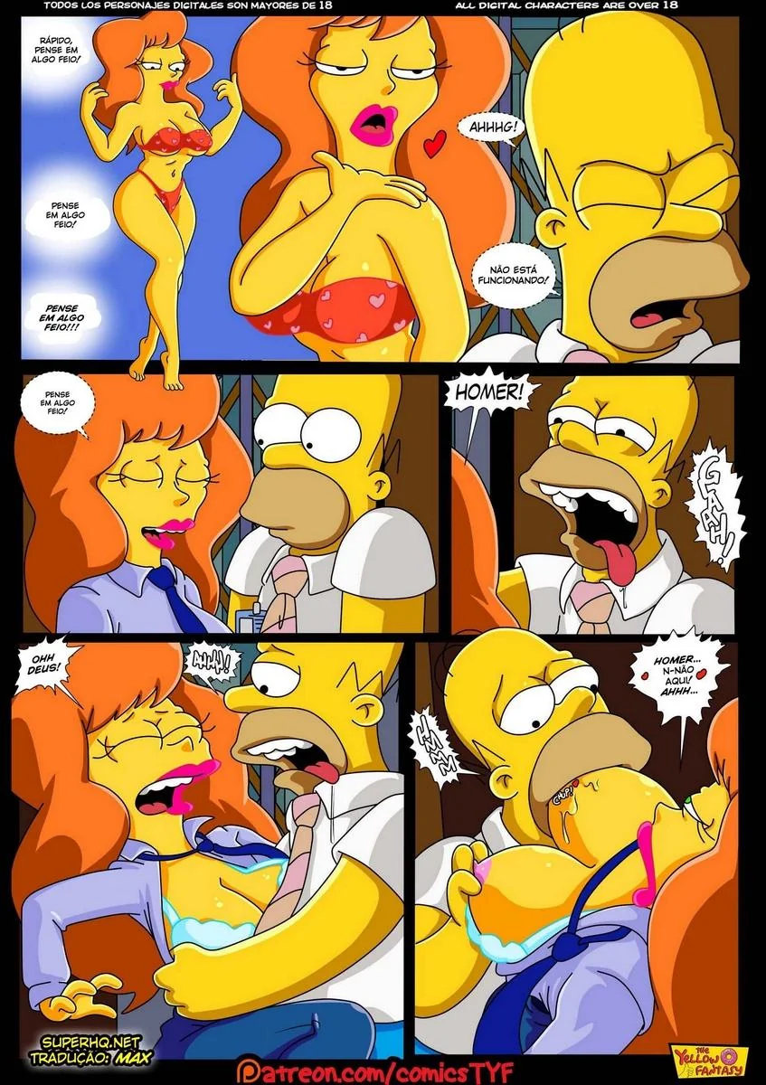 Homer e Mindy: Uma Aventura de Tesão nos Simpsons Hentai HQ Brasil