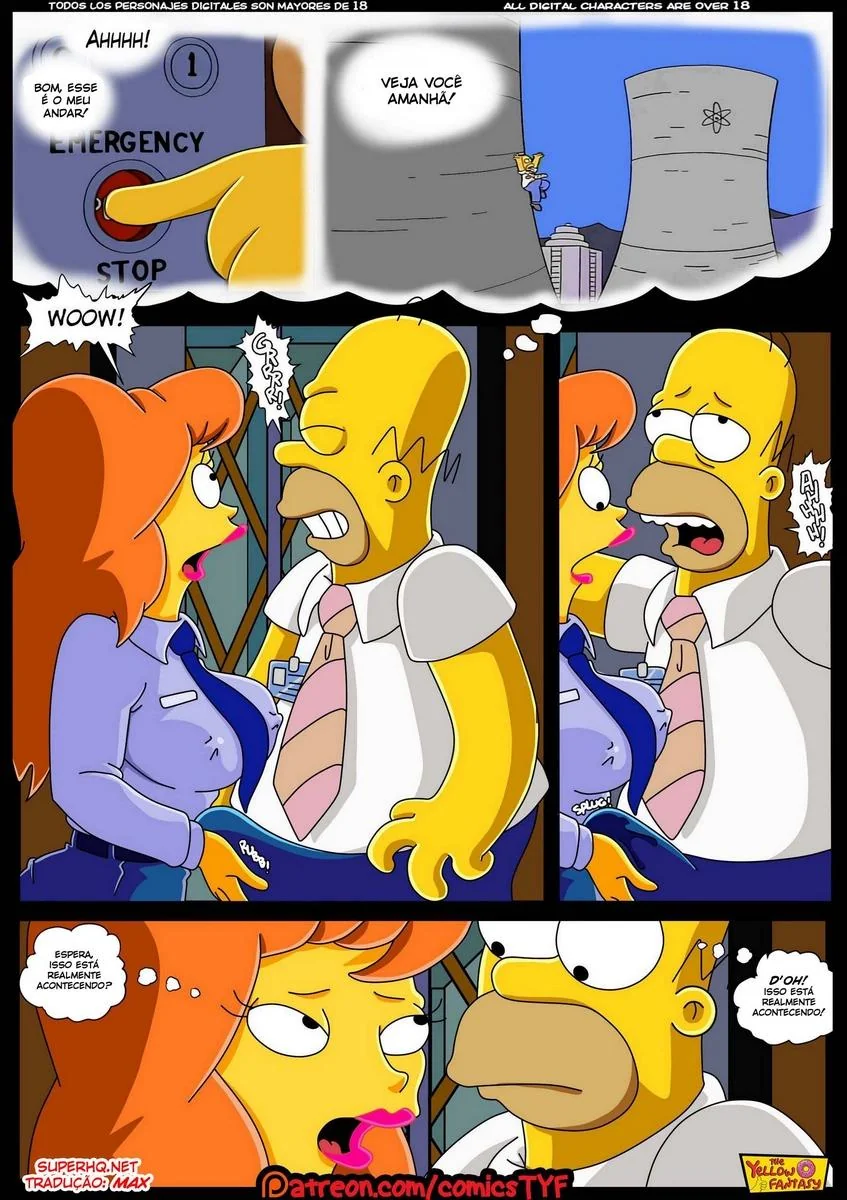 Homer e Mindy: Uma Aventura de Tesão nos Simpsons Hentai HQ Brasil