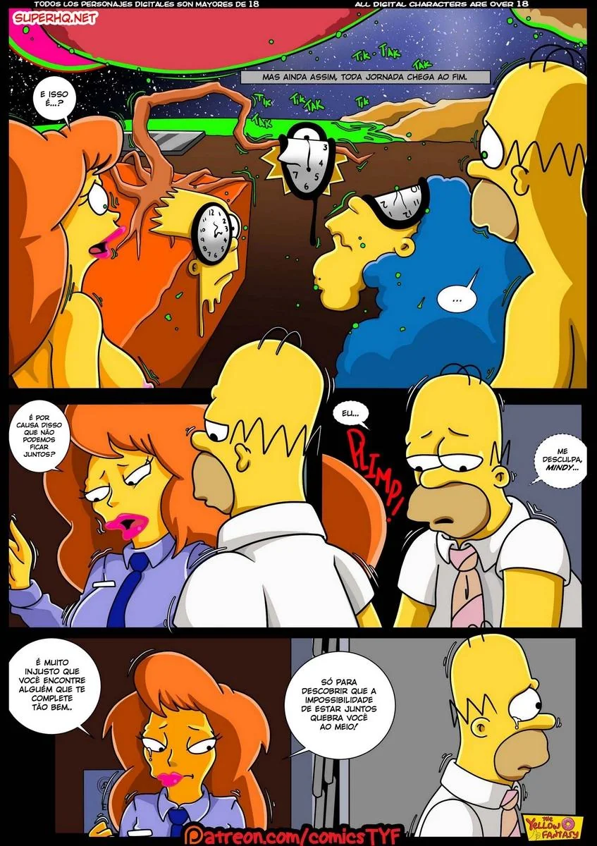 Homer e Mindy: Uma Aventura de Tesão nos Simpsons Hentai HQ Brasil